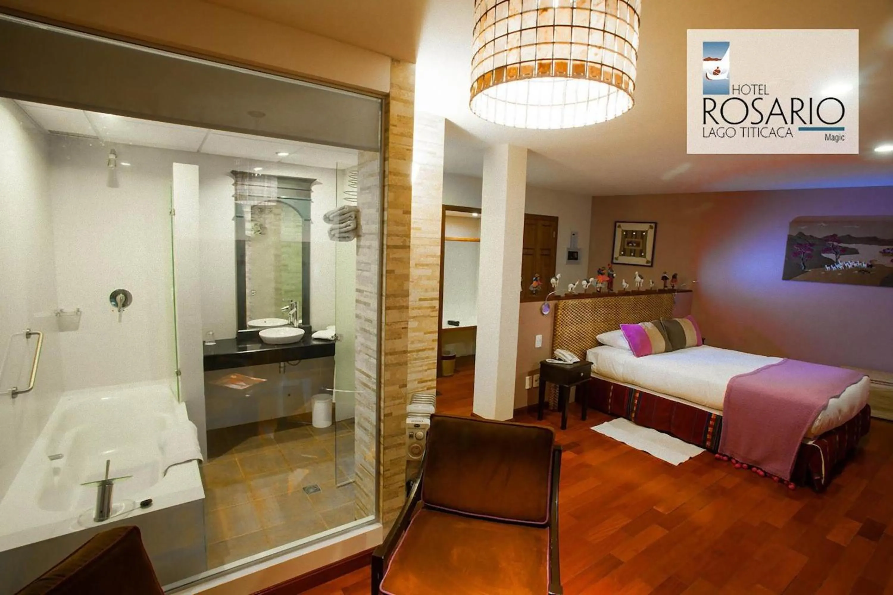 Bedroom, Bed in Hotel Rosario Lago Titicaca