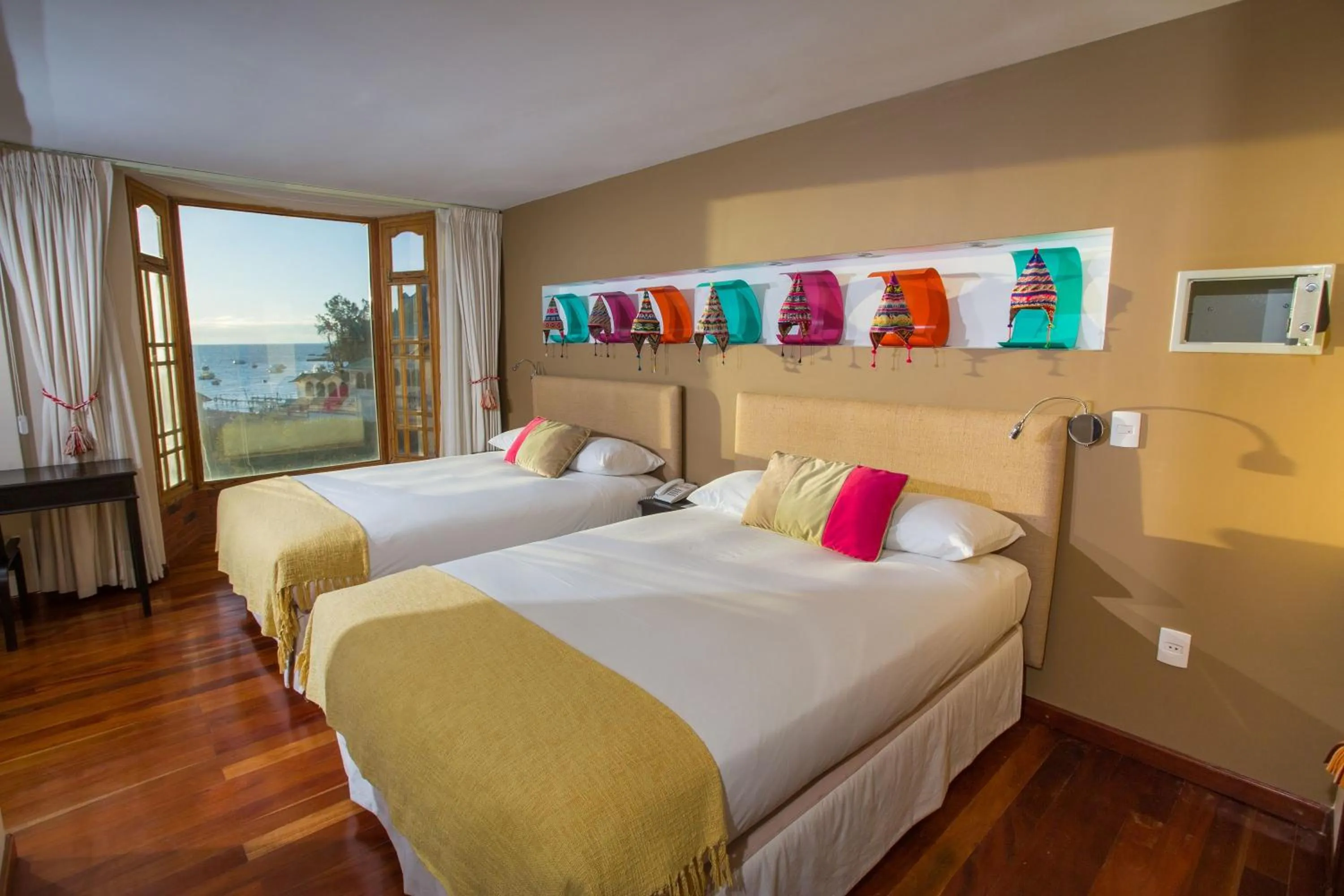 Photo of the whole room, Bed in Hotel Rosario Lago Titicaca