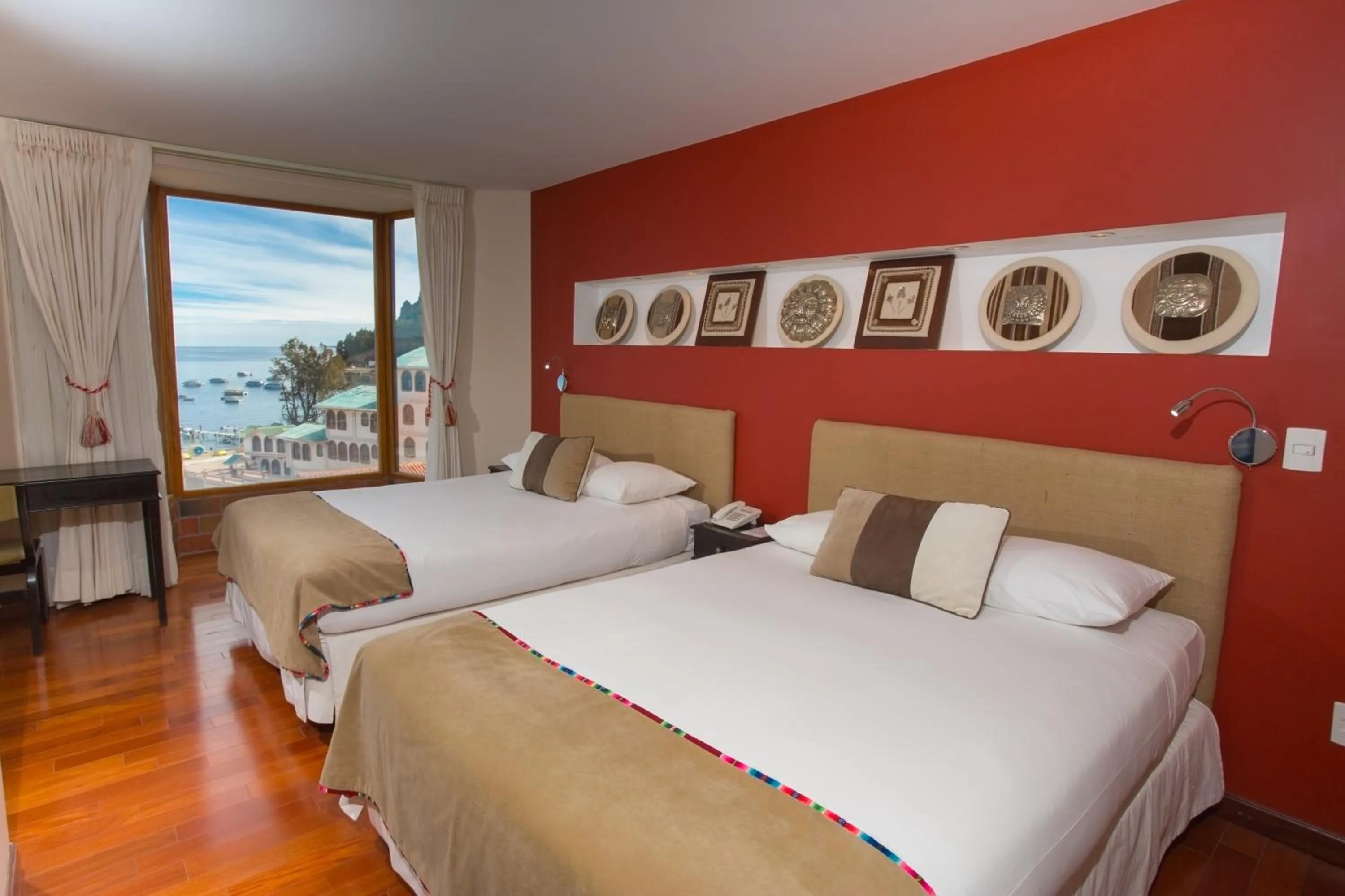 Photo of the whole room, Bed in Hotel Rosario Lago Titicaca