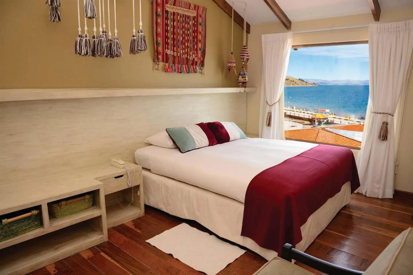 Photo of the whole room, Bed in Hotel Rosario Lago Titicaca