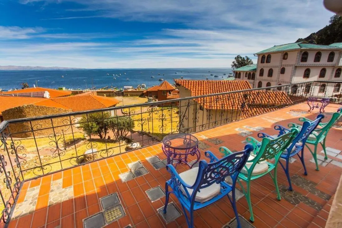 Balcony/Terrace in Hotel Rosario Lago Titicaca