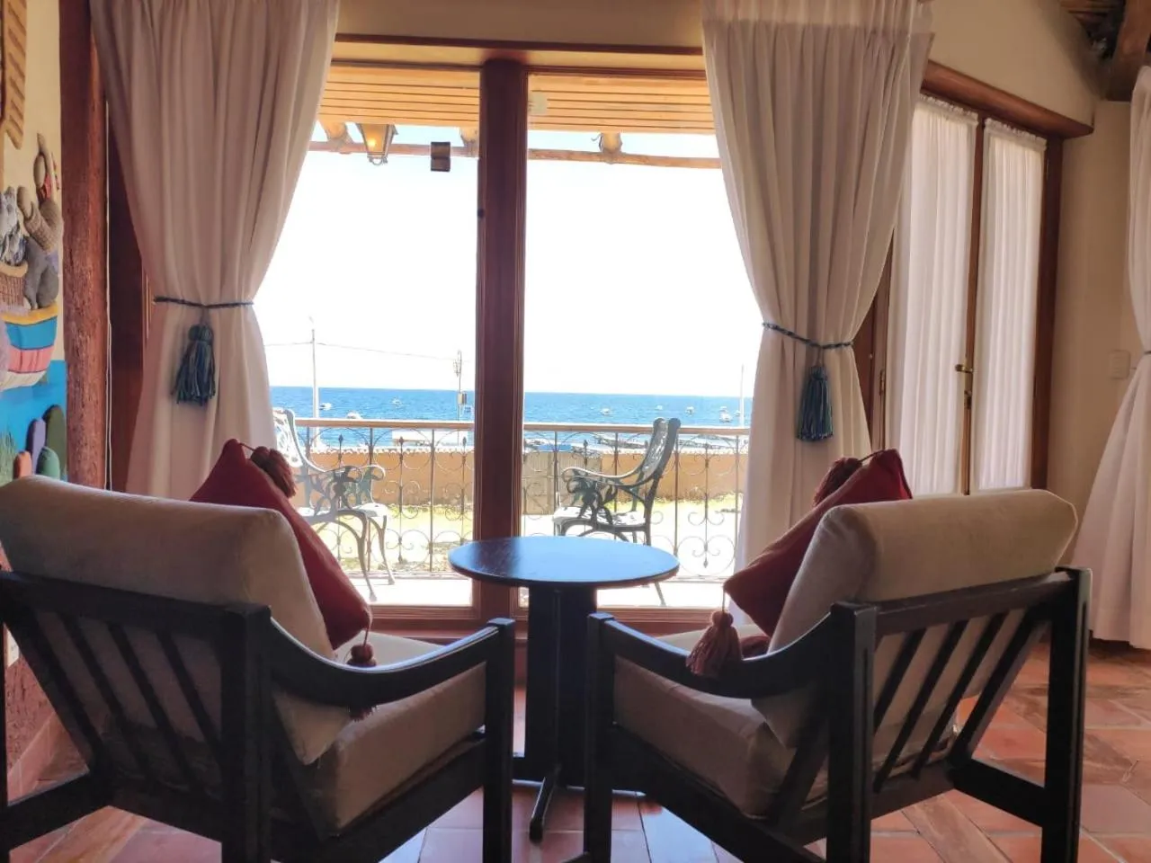 Balcony/Terrace in Hotel Rosario Lago Titicaca