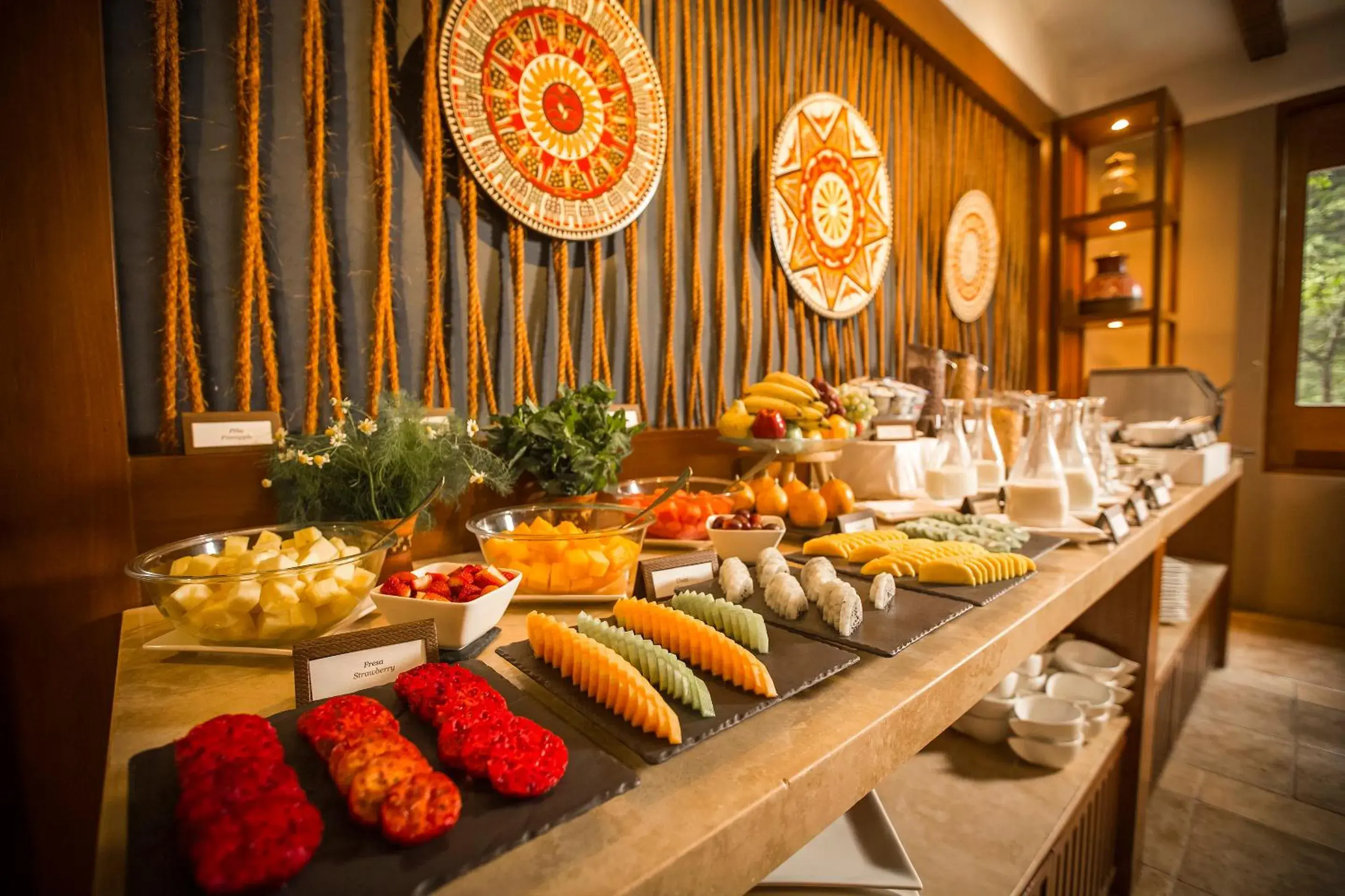 Buffet breakfast in Sumaq Machu Picchu Hotel Buffet breakfast in Sumaq Machu Picchu Hotel