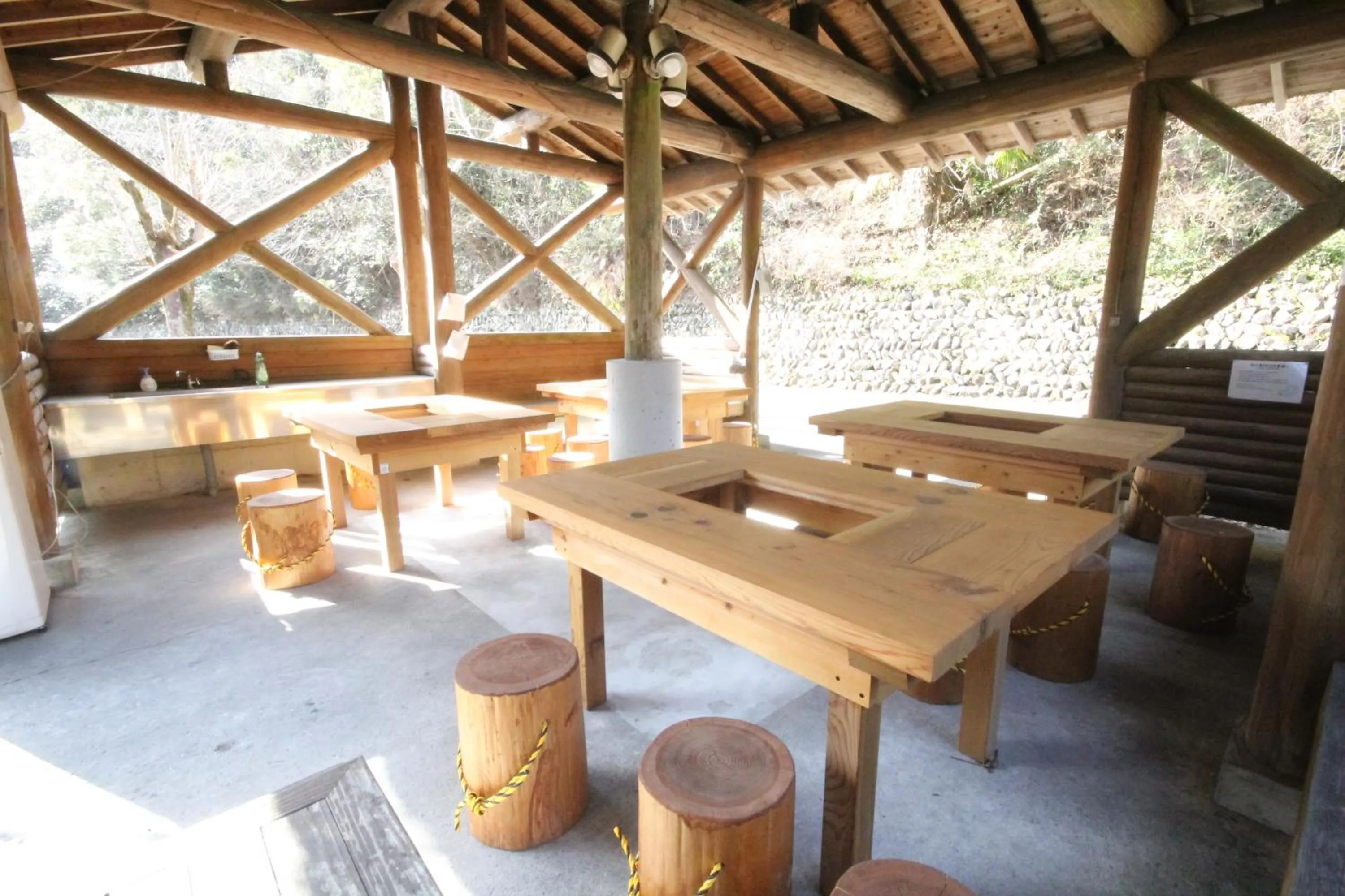 BBQ facilities in Nature Resort in Shimanto