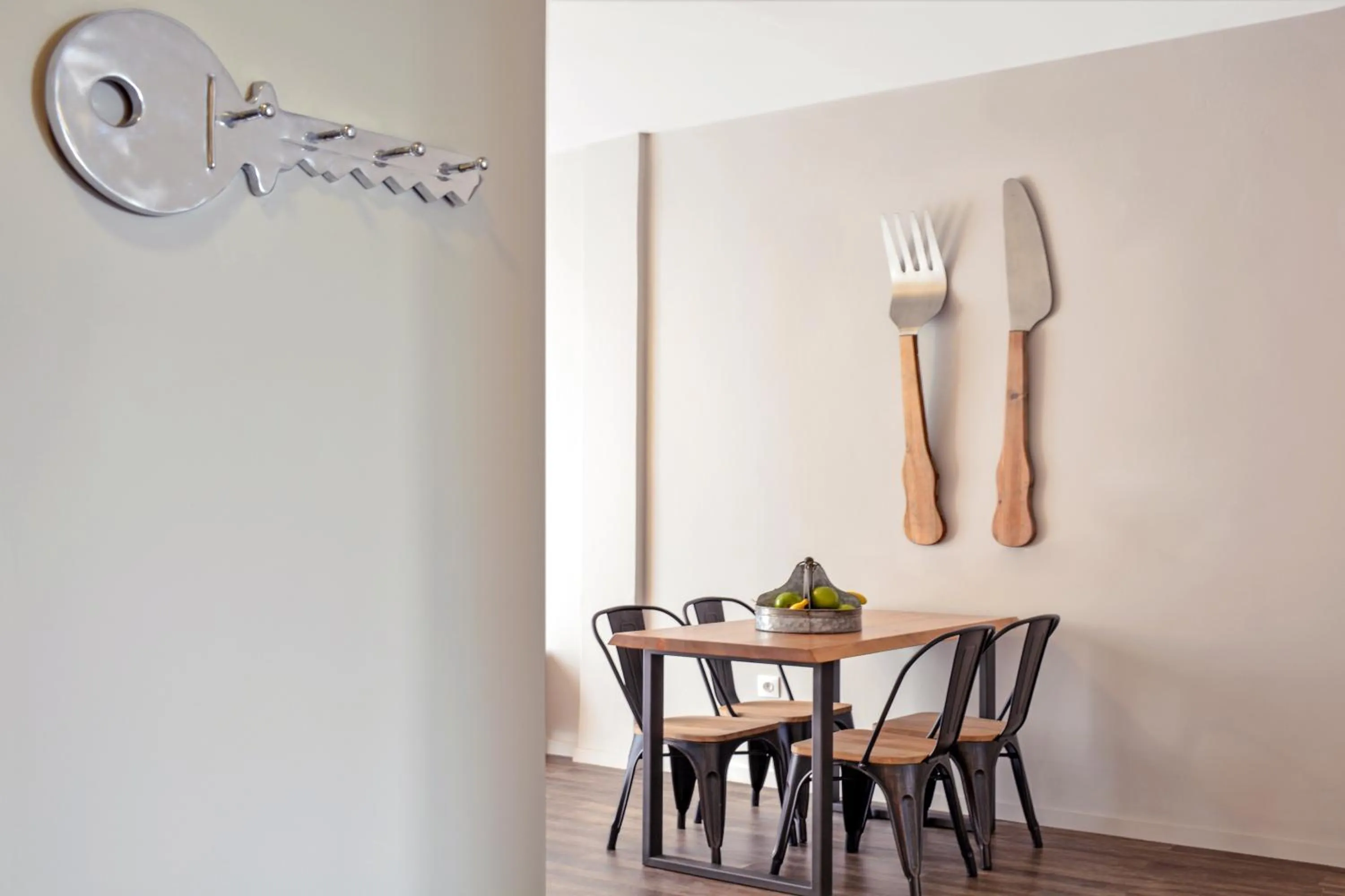 Dining area in Athens Connection Apartments