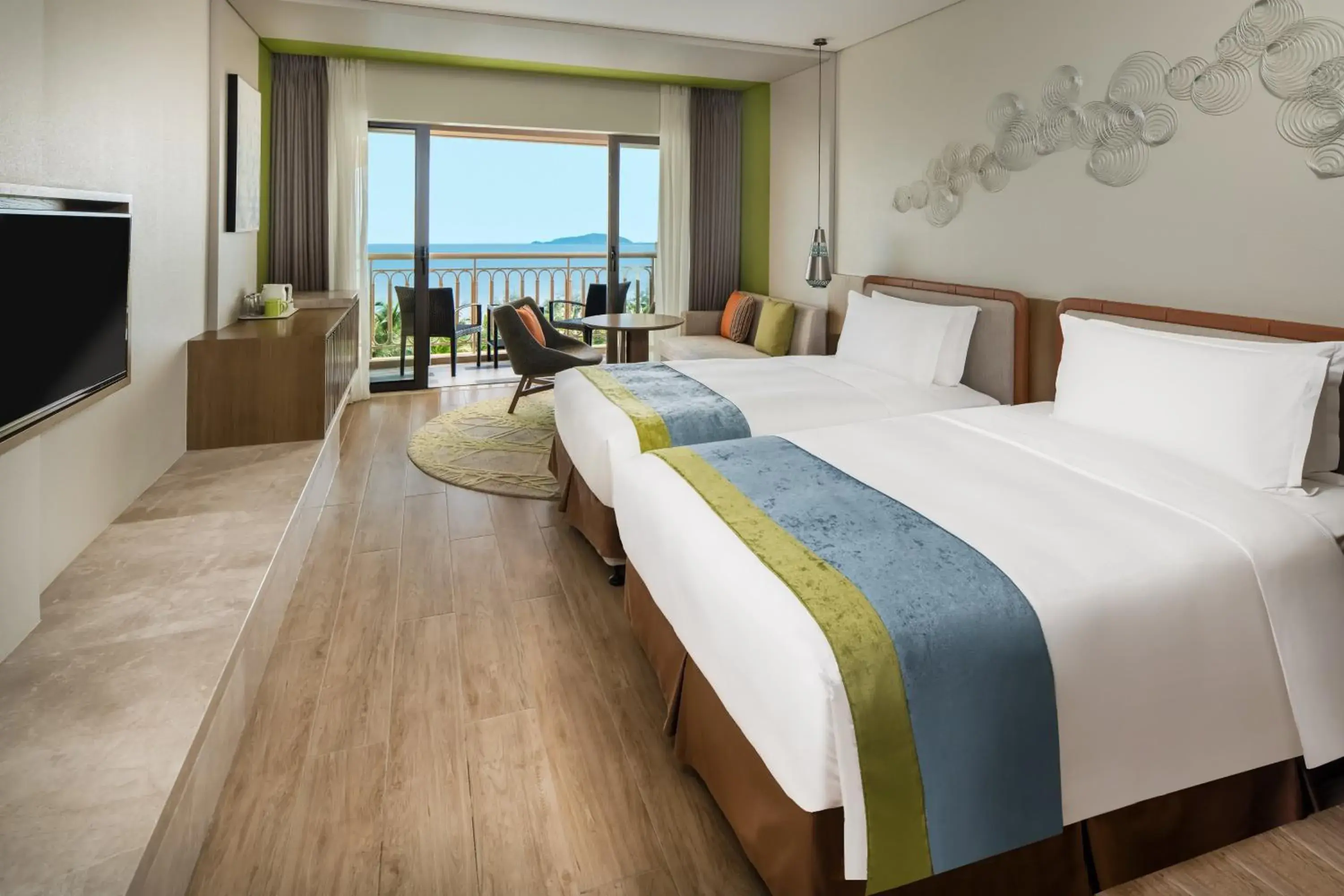 Premier Twin Room with Sea View - Non-Smoking in Holiday Inn Resort Sanya Bay by IHG Premier Twin Room with Sea View - Non-Smoking in Holiday Inn Resort Sanya Bay by IHG