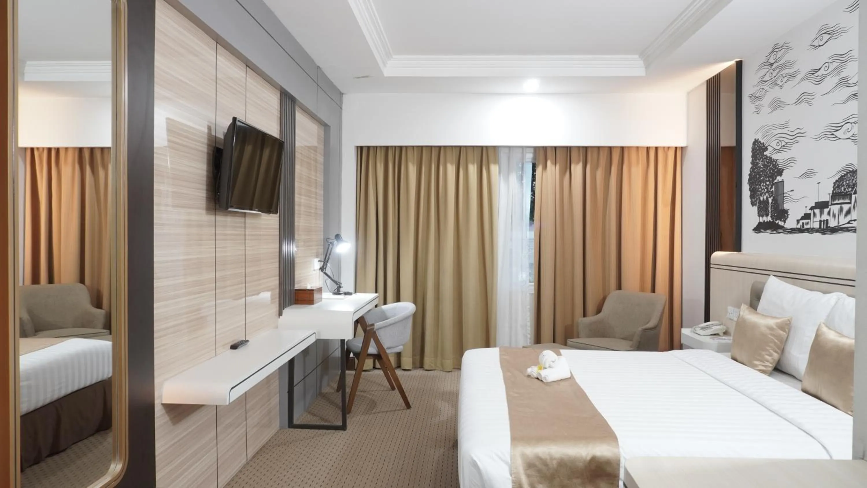 Bed in Abadi Hotel Malioboro Yogyakarta