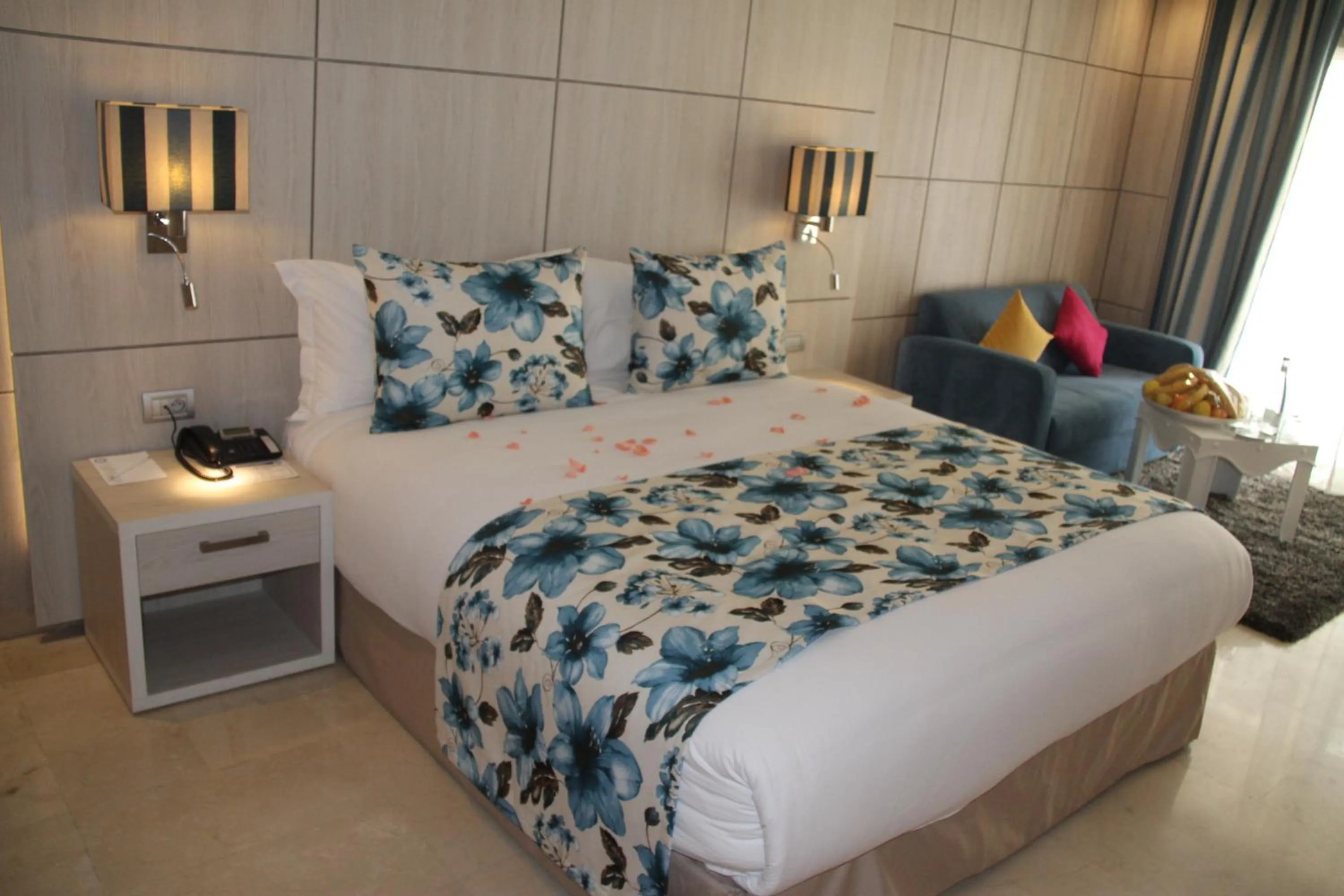 Seating area in Zaki Hotel