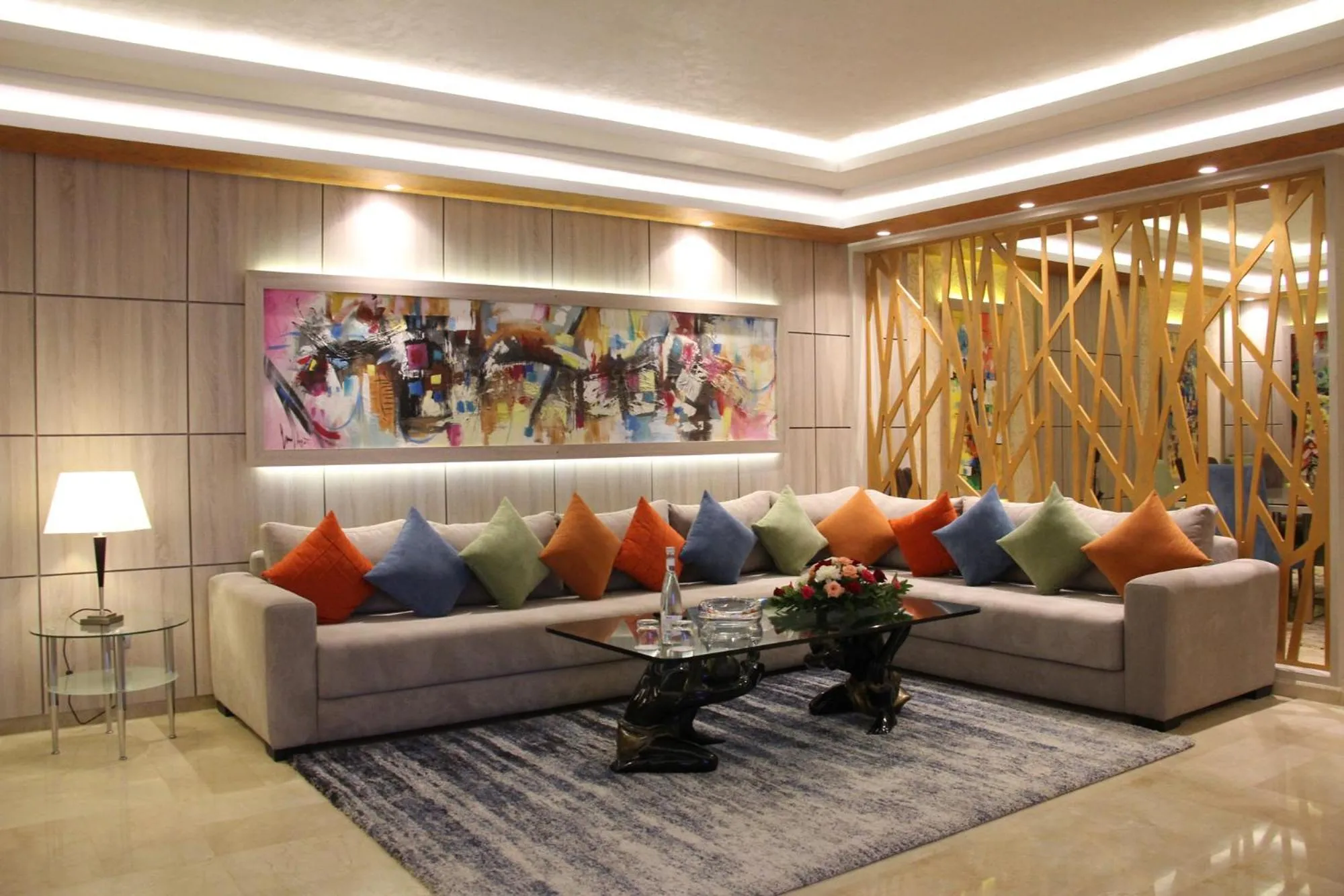 Seating area in Zaki Hotel