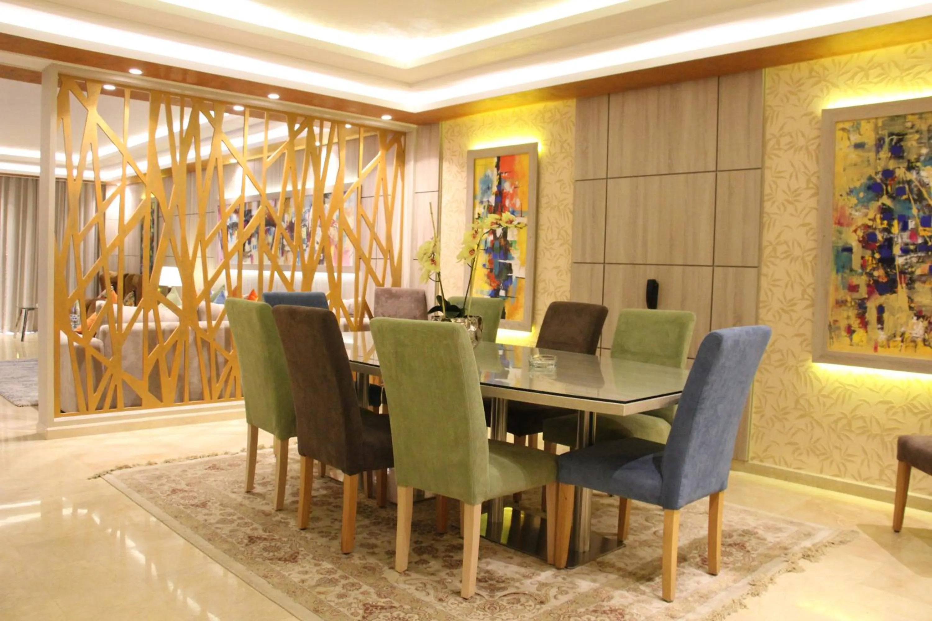 Seating area in Zaki Hotel