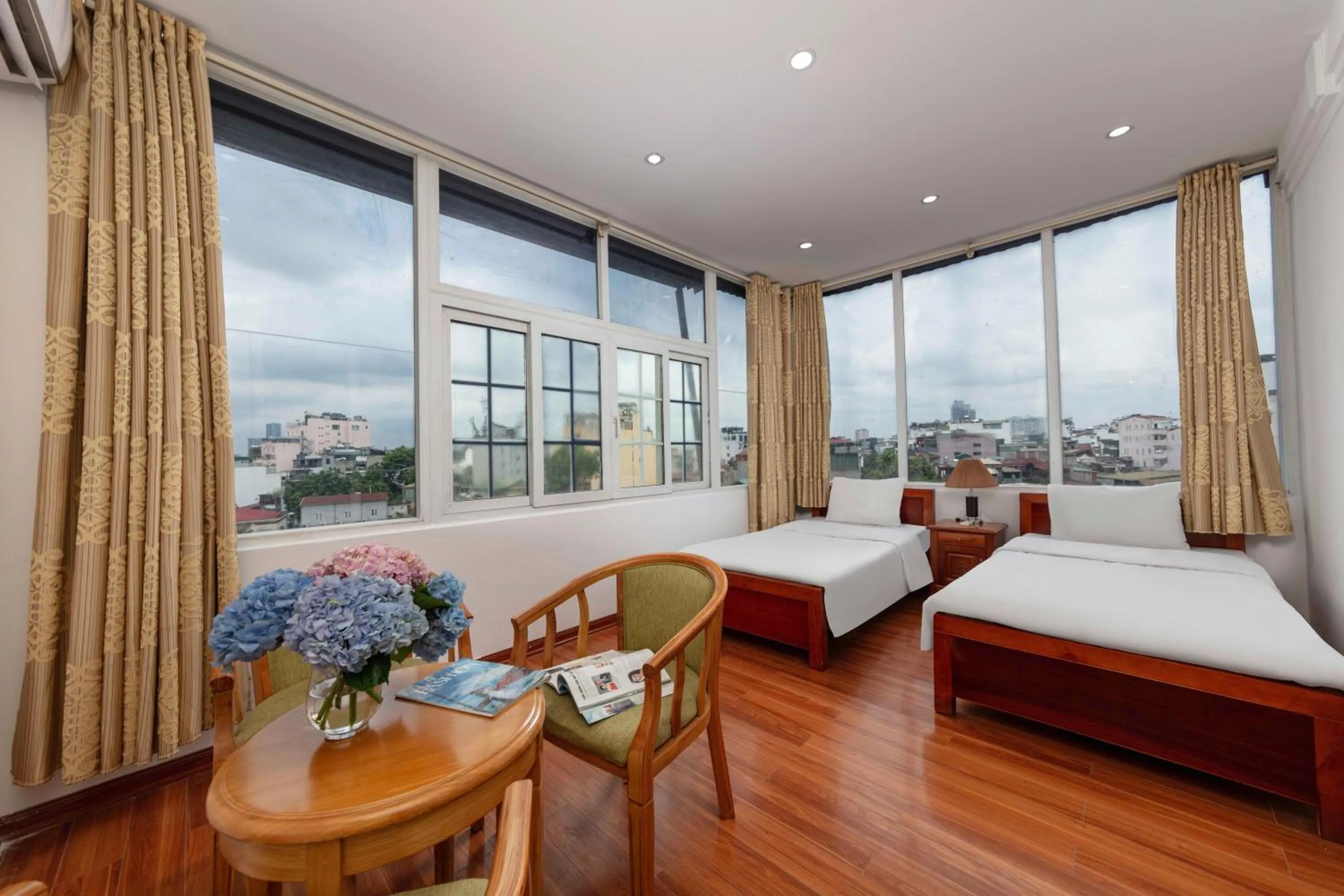 Bed in Phoenix Palace Hotel Hanoi