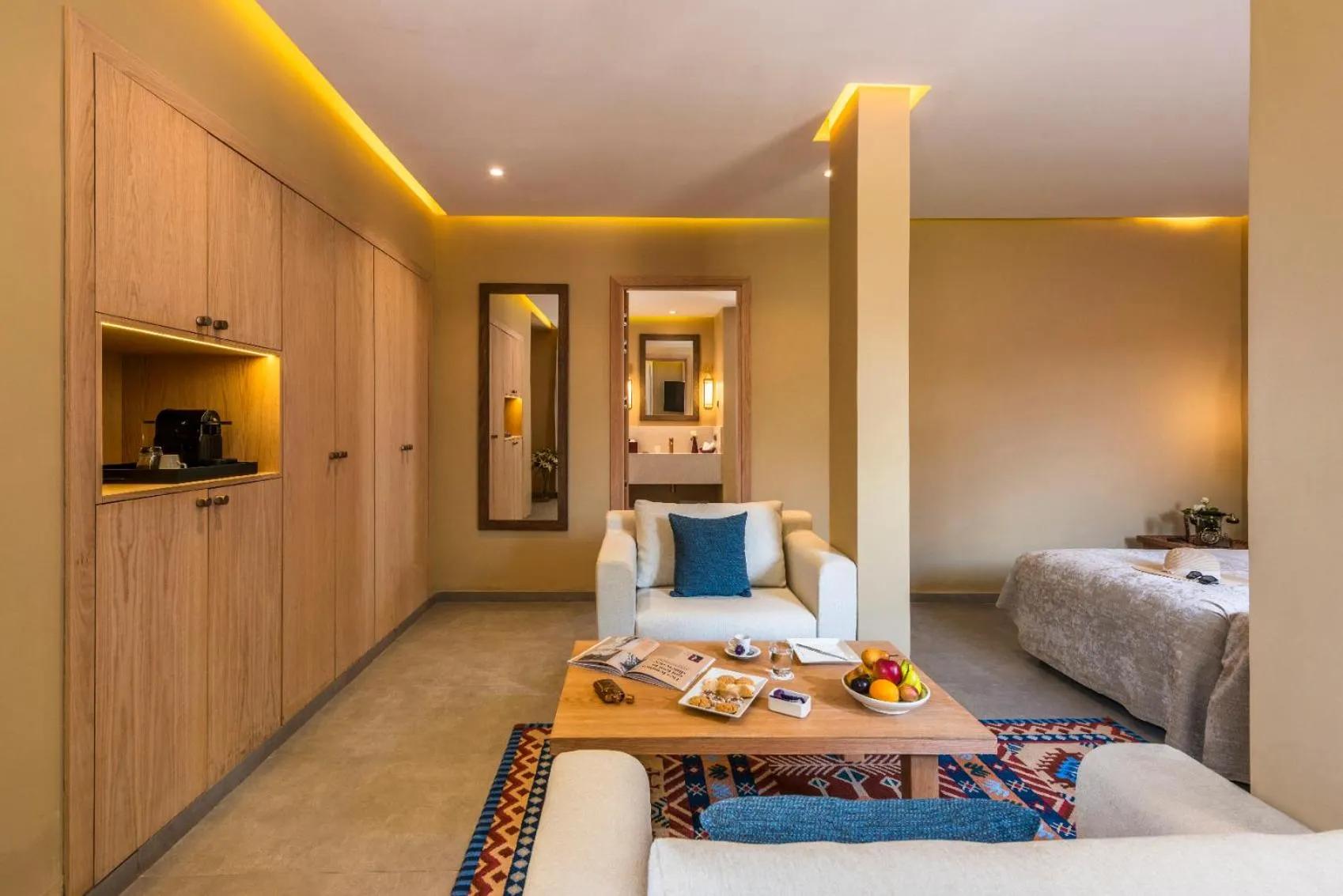 Living room, Bed in Berbère Palace