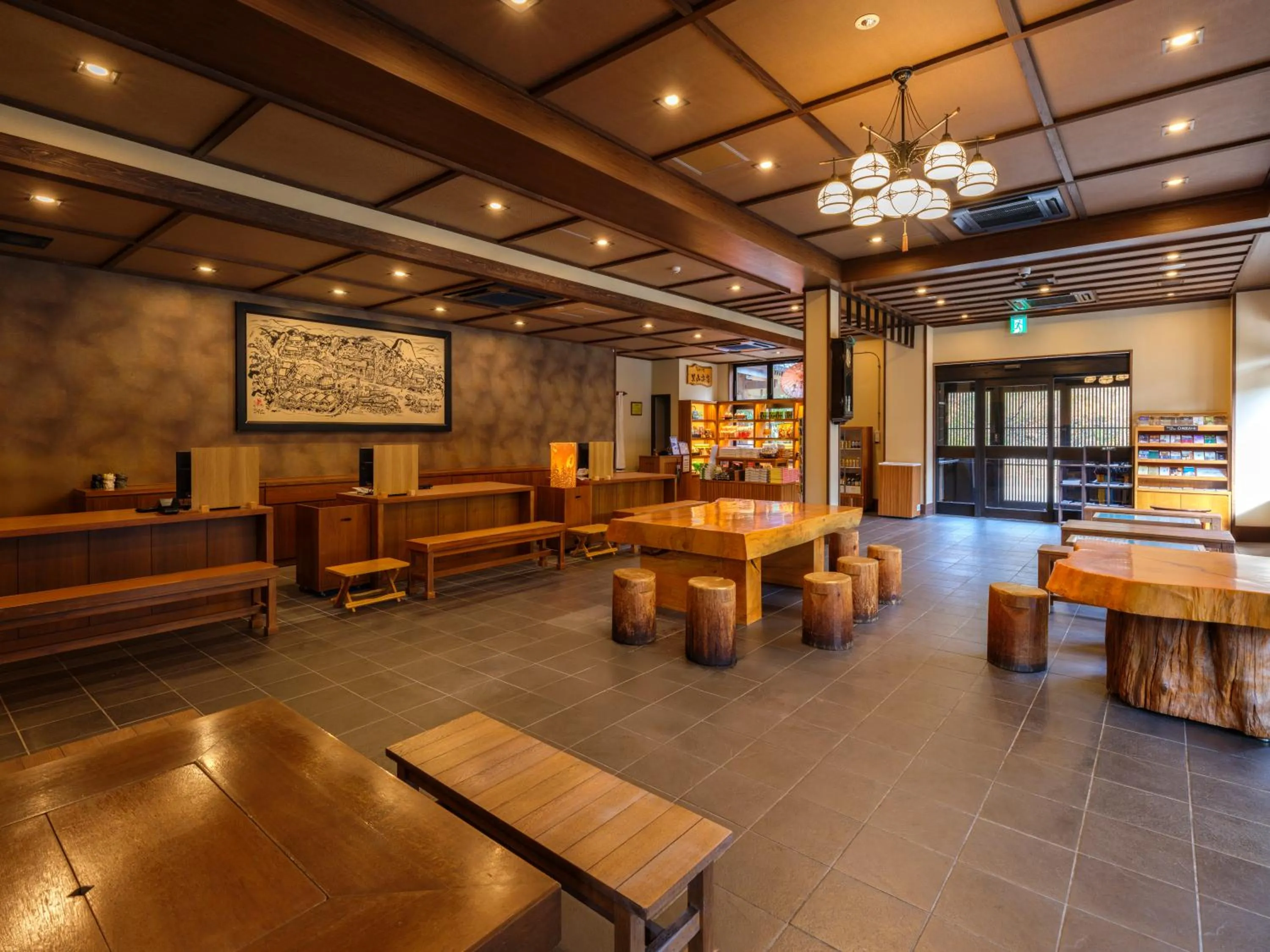 Lobby or reception in Mori no yu Kira No Sato Reopening on December 22, 2025