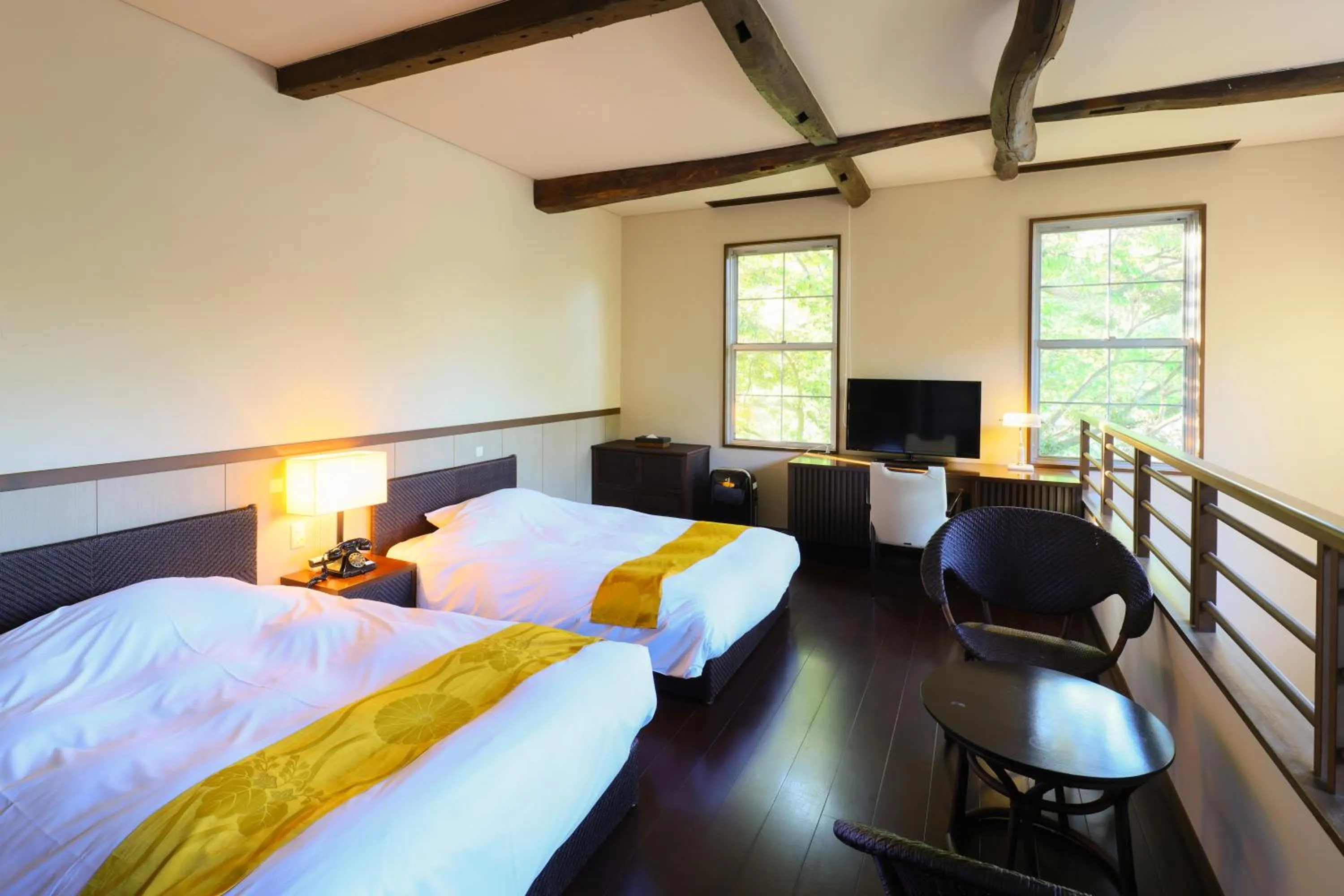 Photo of the whole room, Bed in Yukairo Kikuya