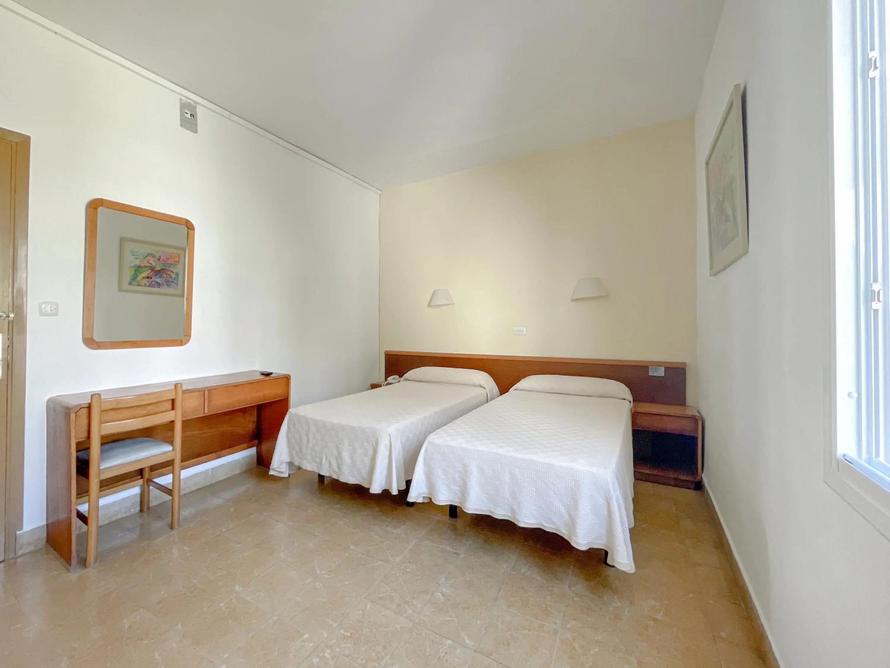 Bed in Hotel Figueretes