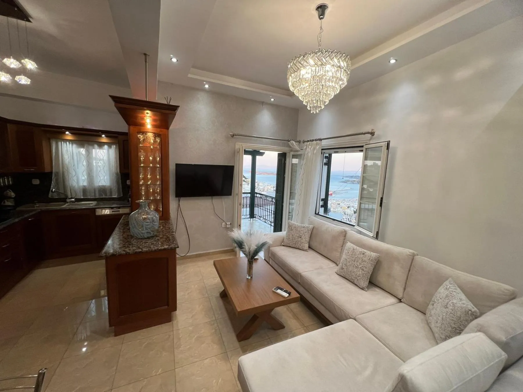 Seating area in Akadia Syros