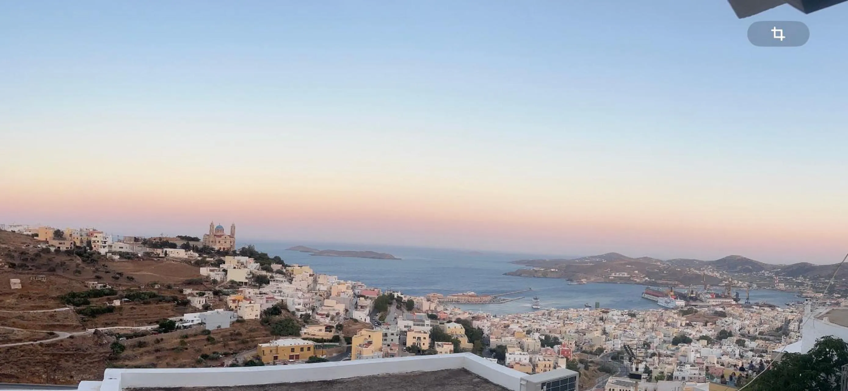 Bird's eye view in Akadia Syros
