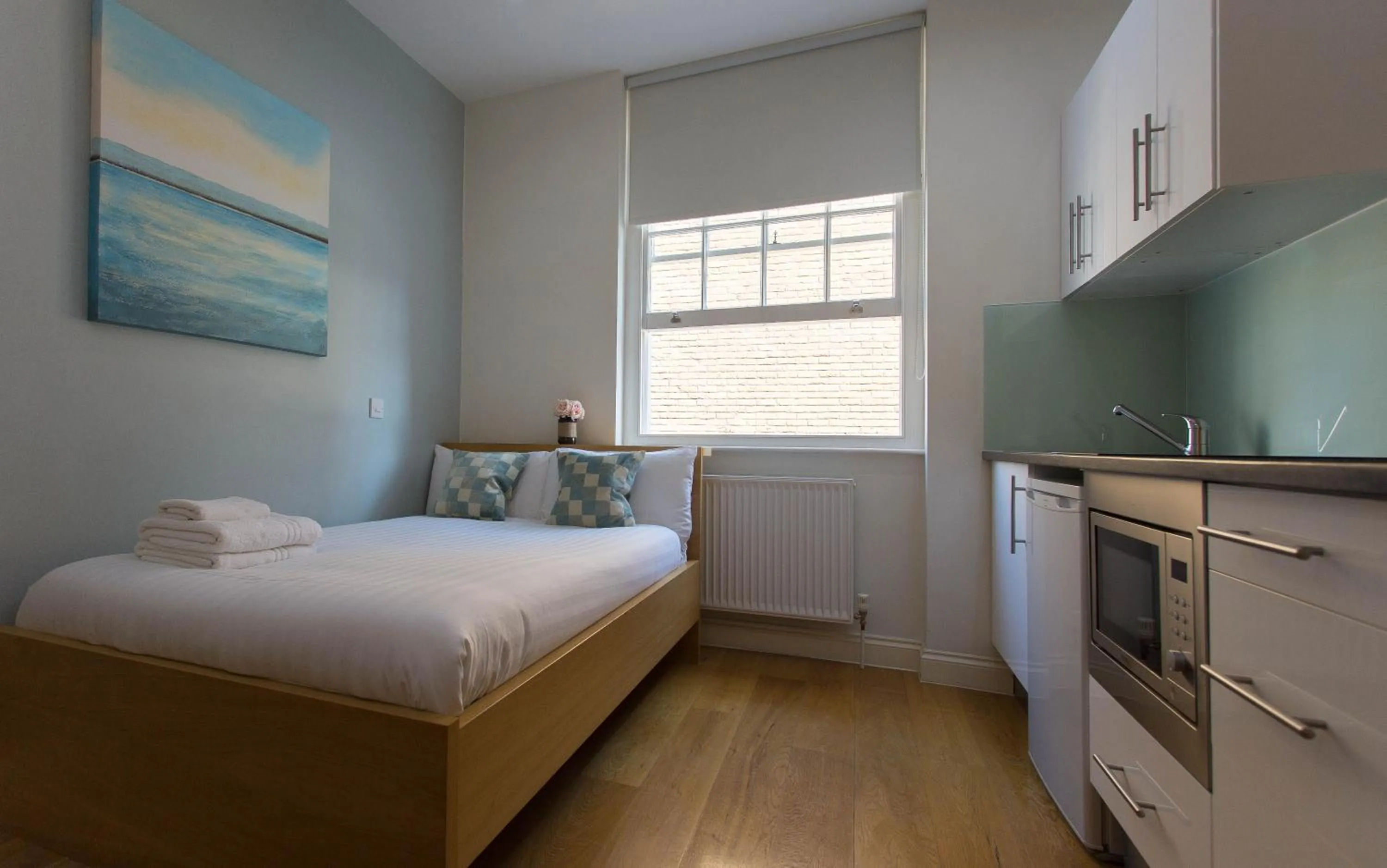 Bedroom, Bed in Paddington Green Serviced Apartments by Concept Apartments