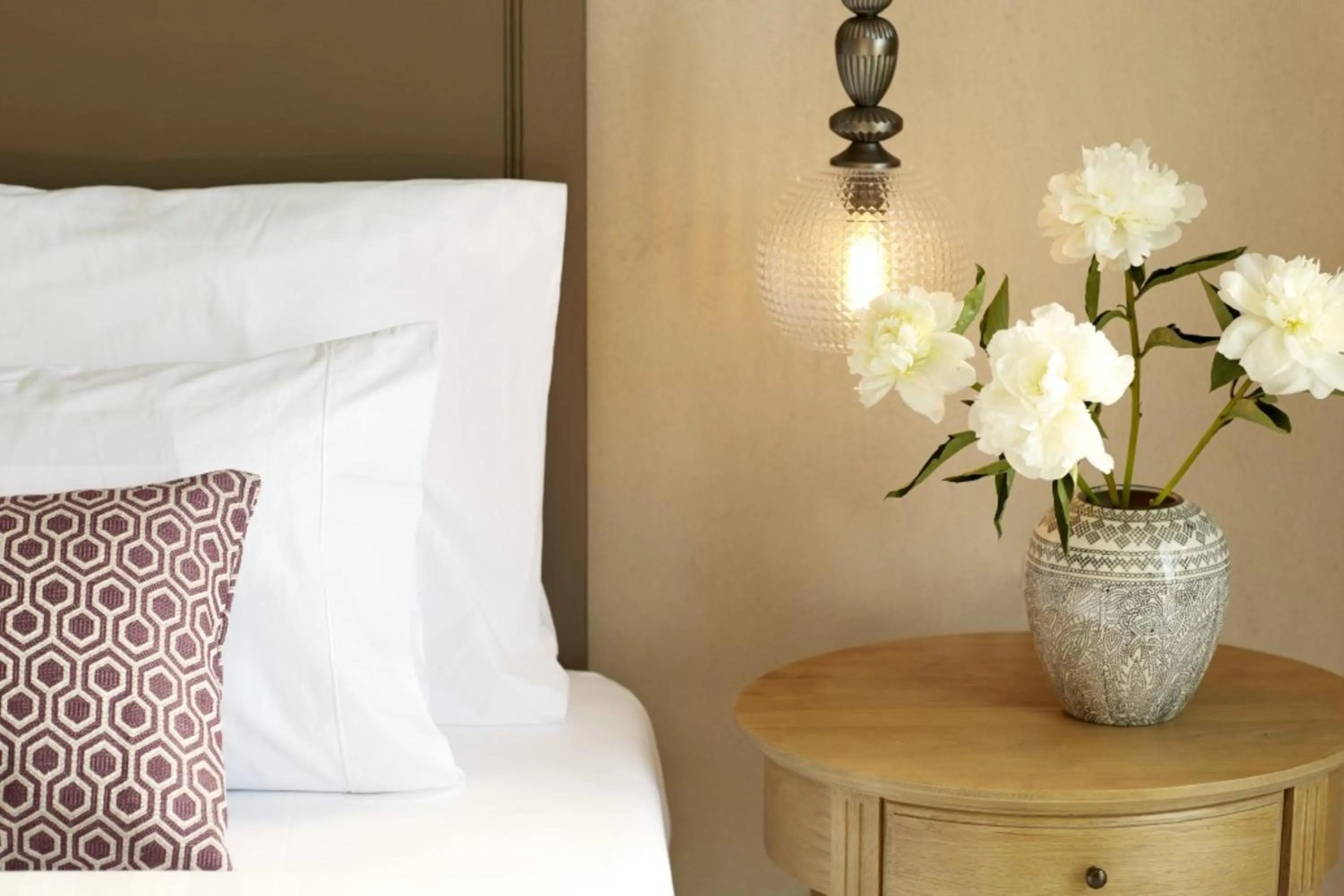 Decorative detail, Bed in Nido, Mar-Bella Collection an SLH hotel