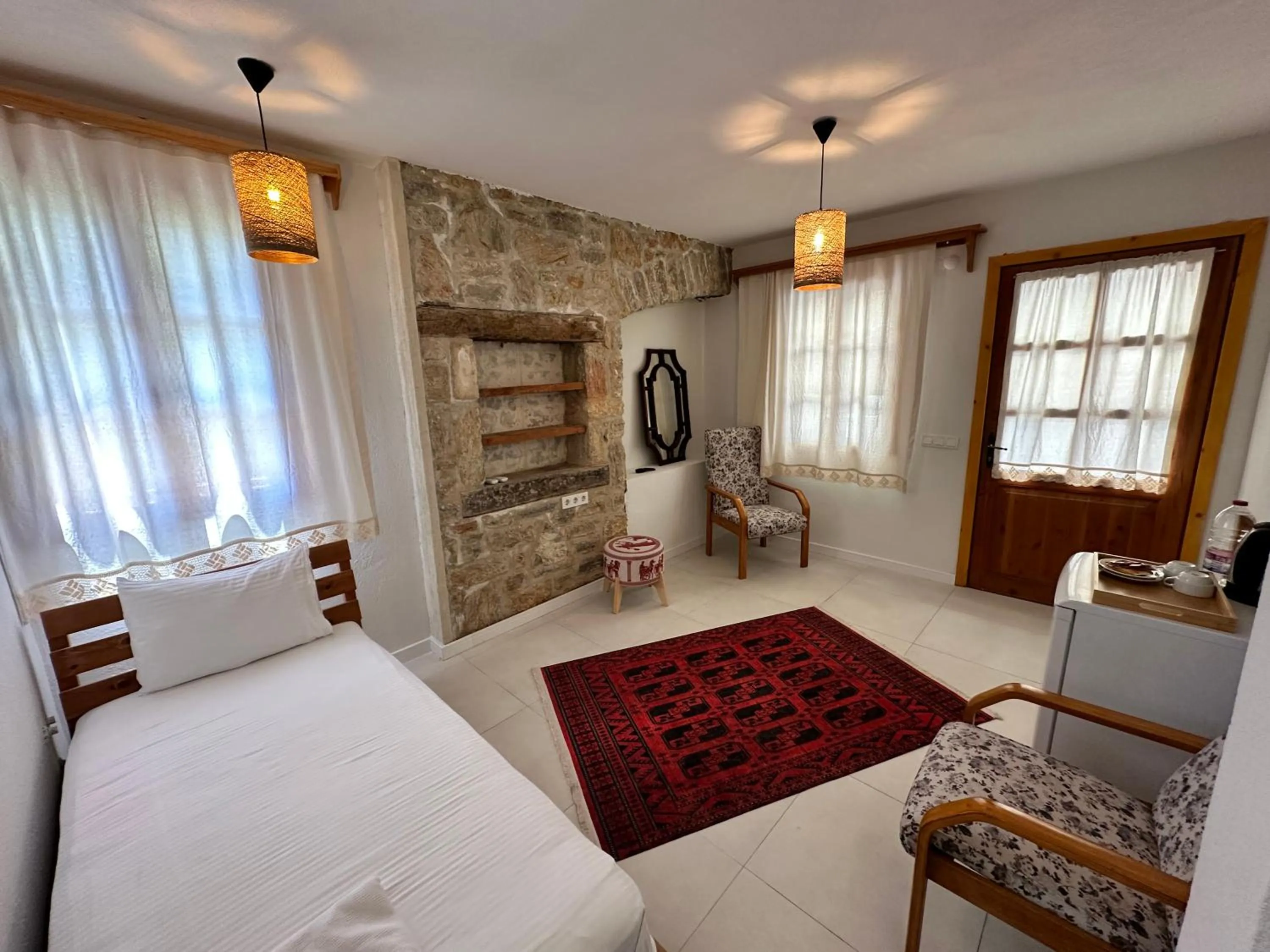 Bed in Eski Datça Otel