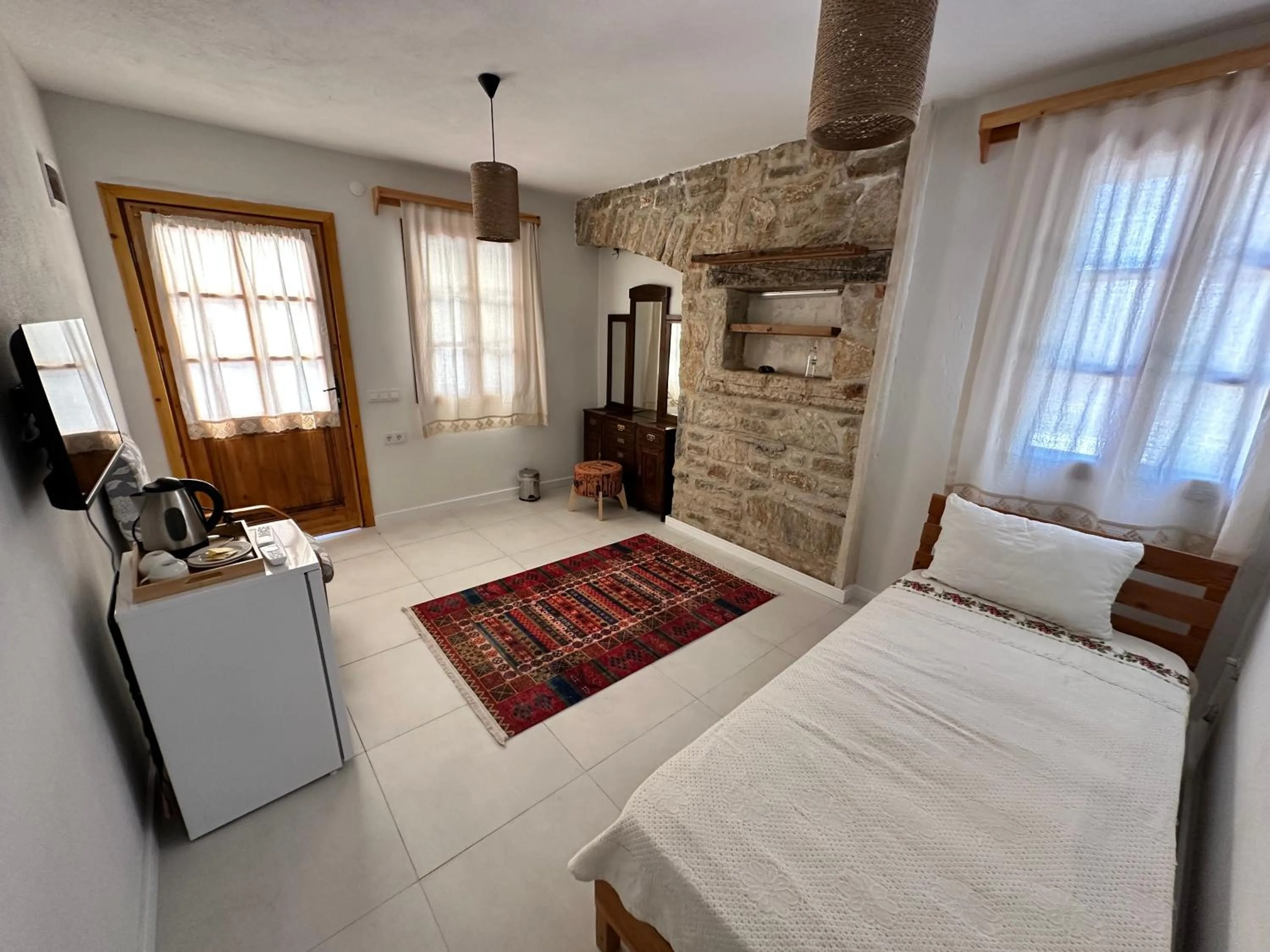 Bed in Eski Datça Otel