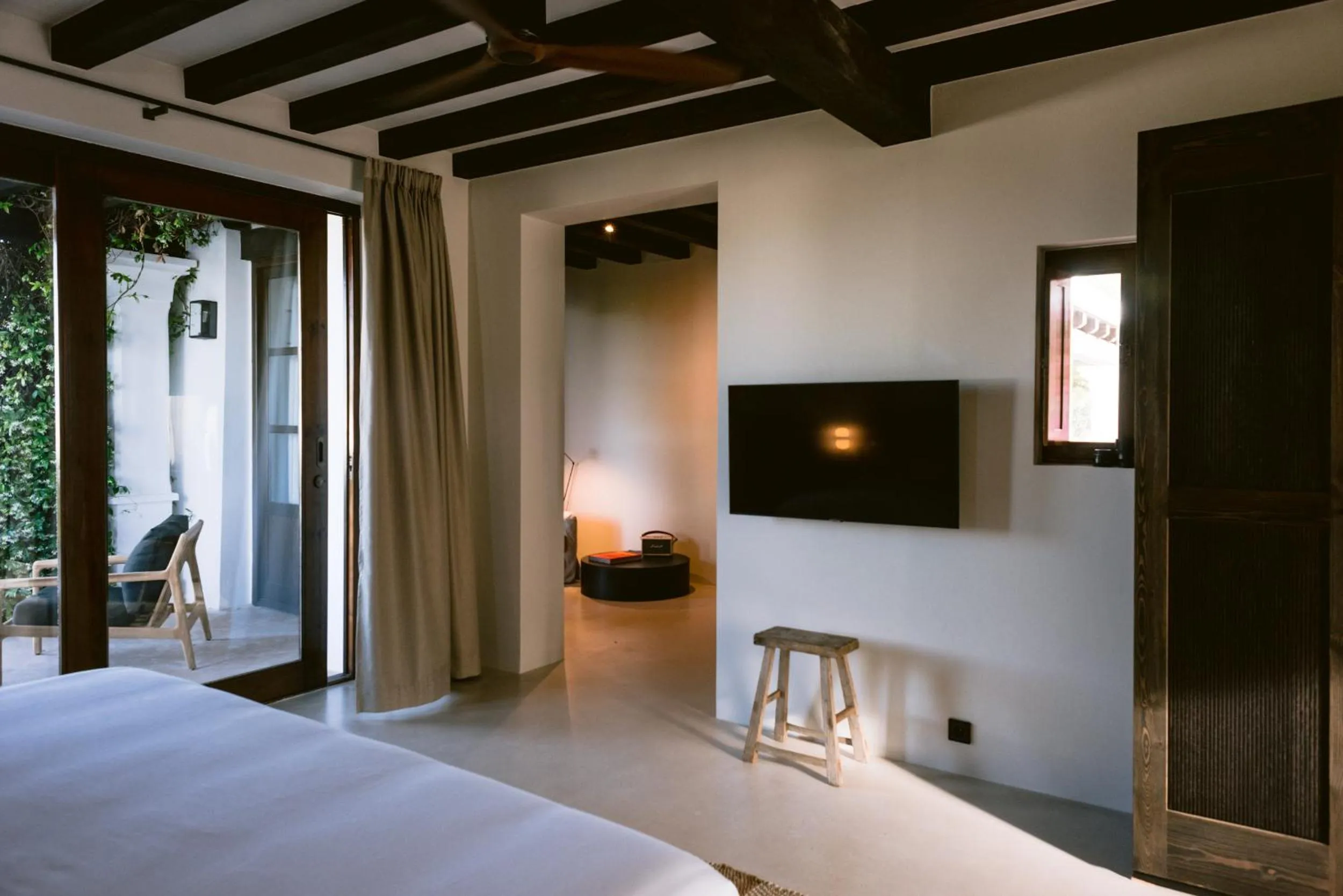 Seating area, Bed in Casa Maca