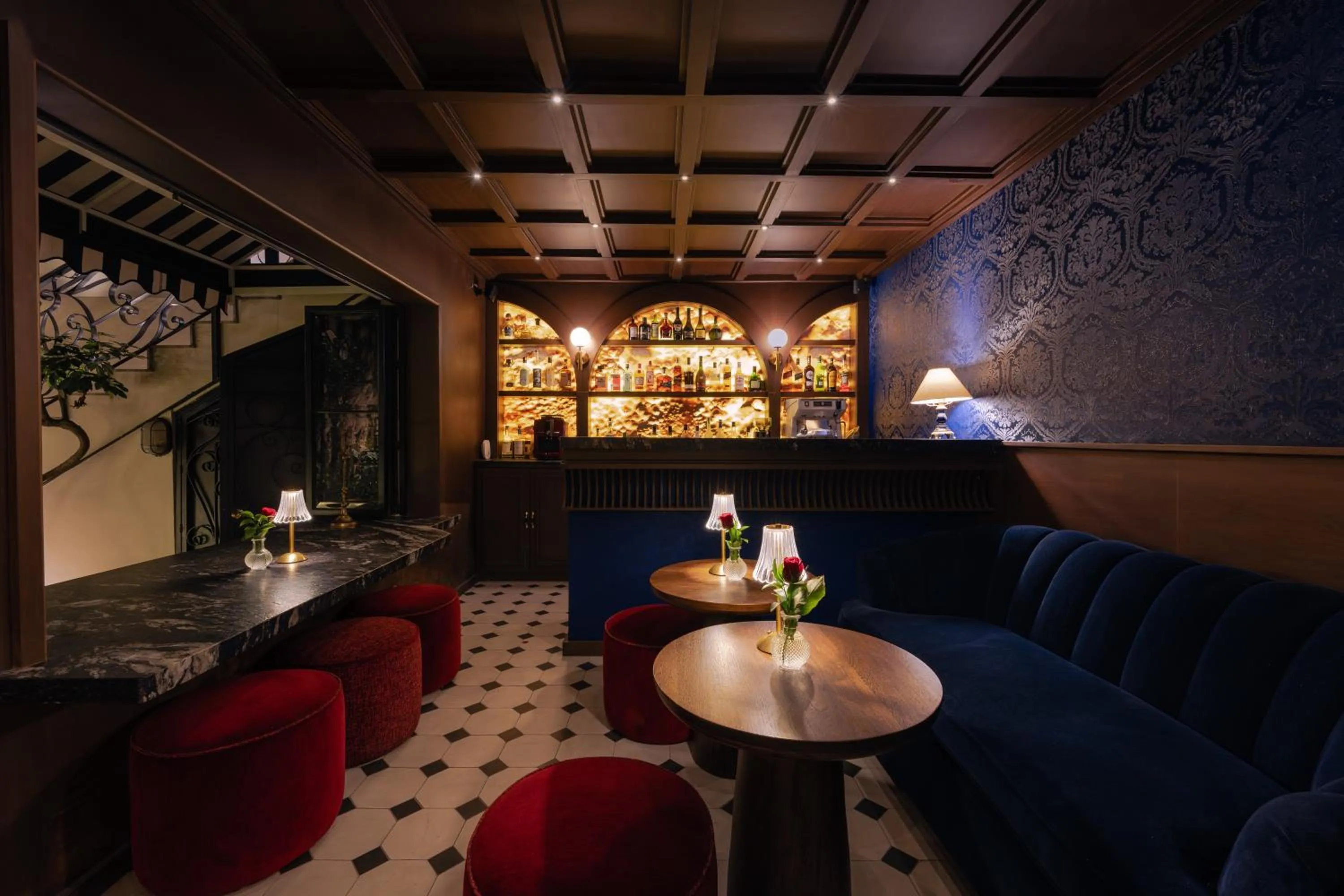 Lounge or bar in Villa Ganz Boutique Hotel