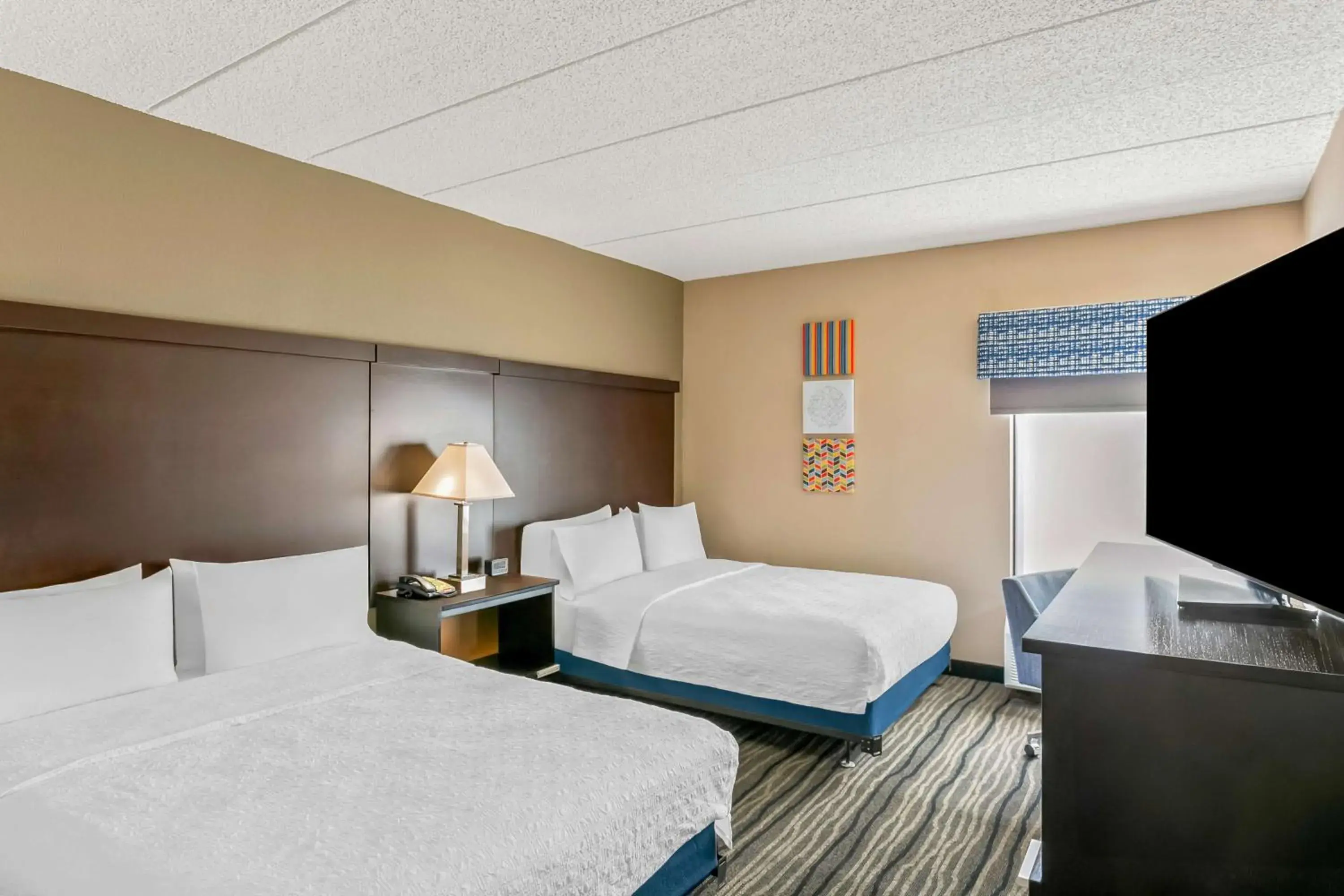Bed in Hampton Inn Bowie Bed in Hampton Inn Bowie