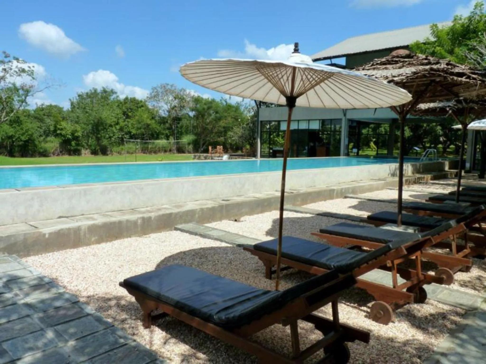 Pool view in Sigiriana Resort by Thilanka