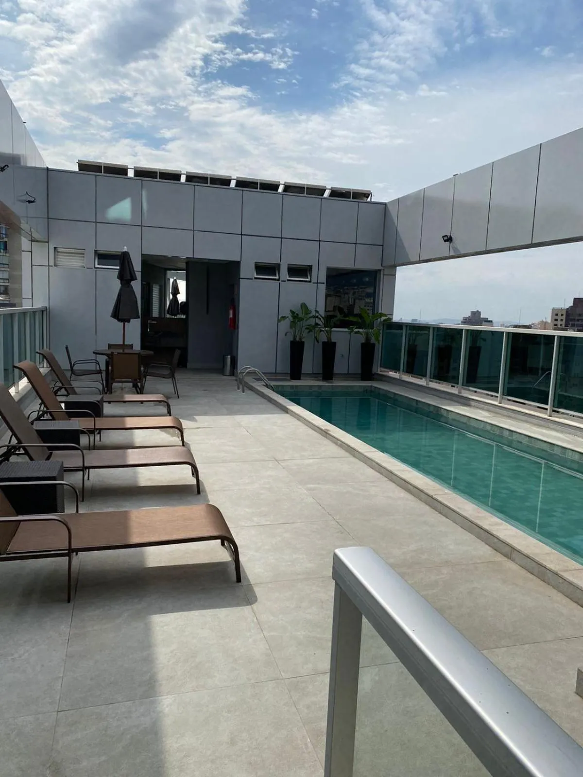 Balcony/Terrace in San Diego Suítes Lourdes - OFICIAL