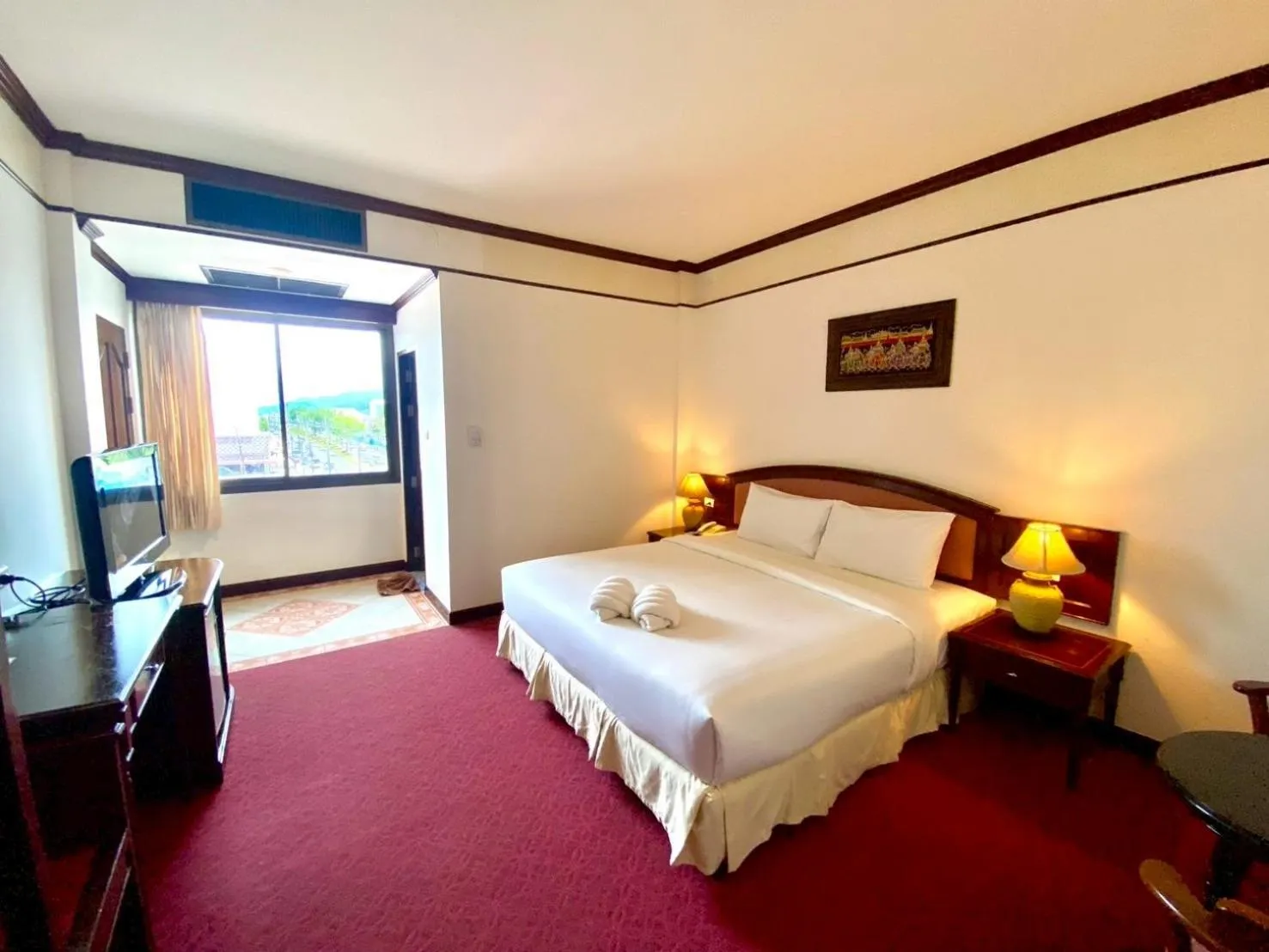 Bed in Crystal Hotel Krabi