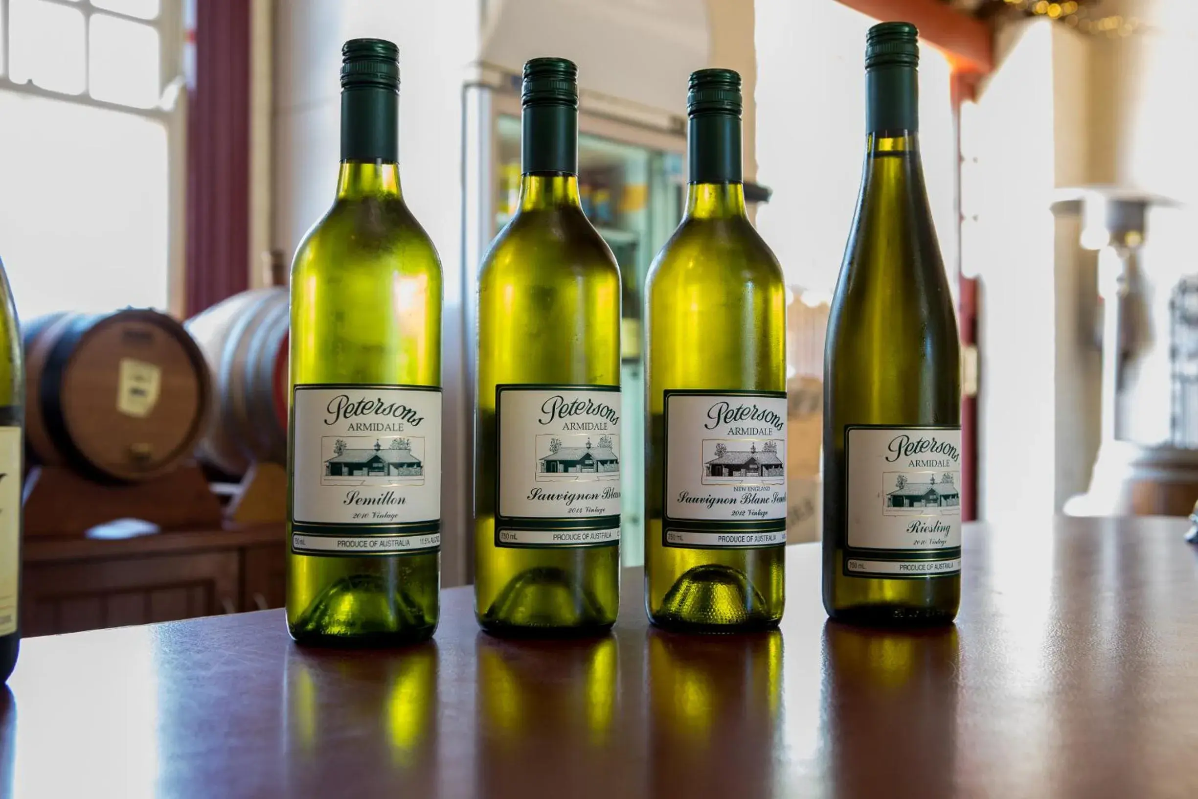 Alcoholic drinks in Petersons Armidale Winery and Guesthouse Alcoholic drinks in Petersons Armidale Winery and Guesthouse