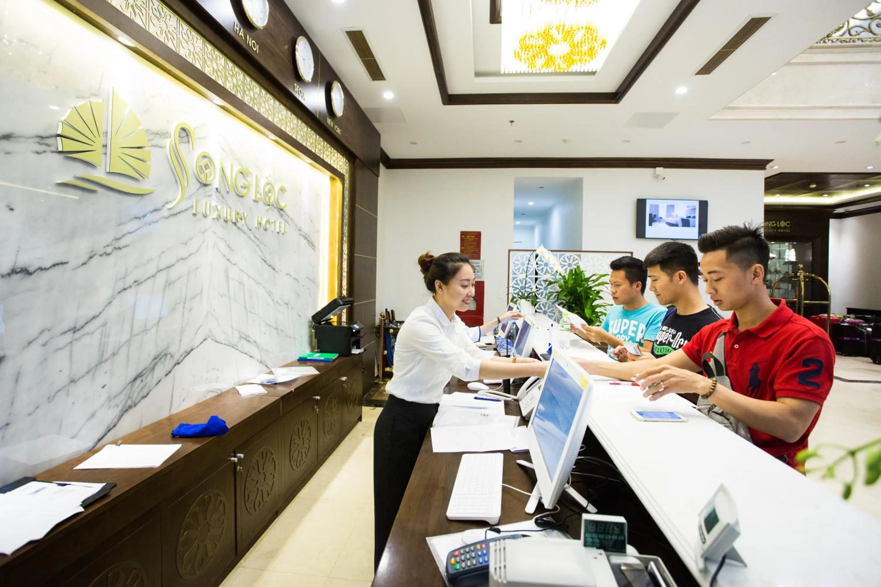 Staff in Song Loc Luxury Hotel