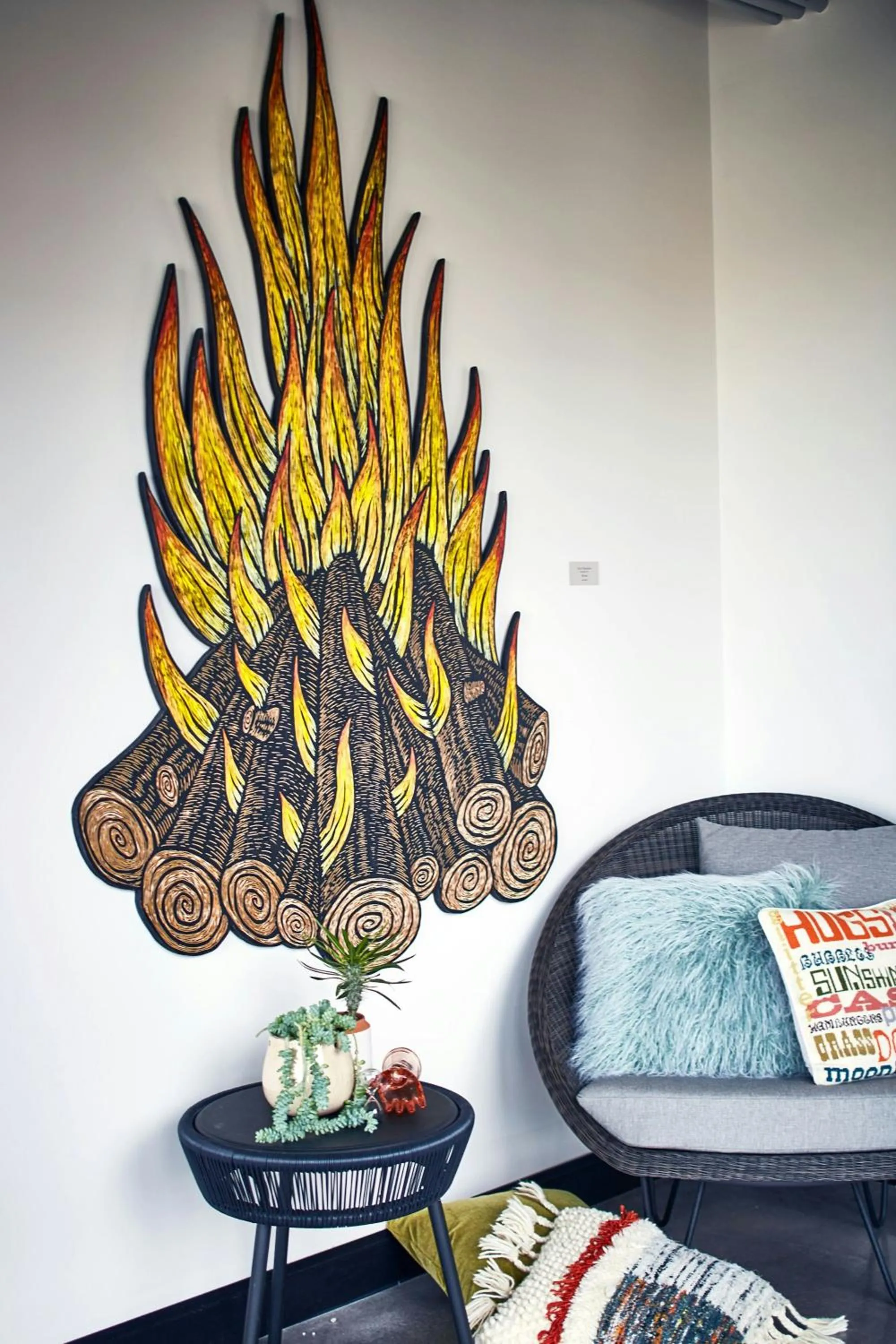 Living room in MOXY Denver Cherry Creek