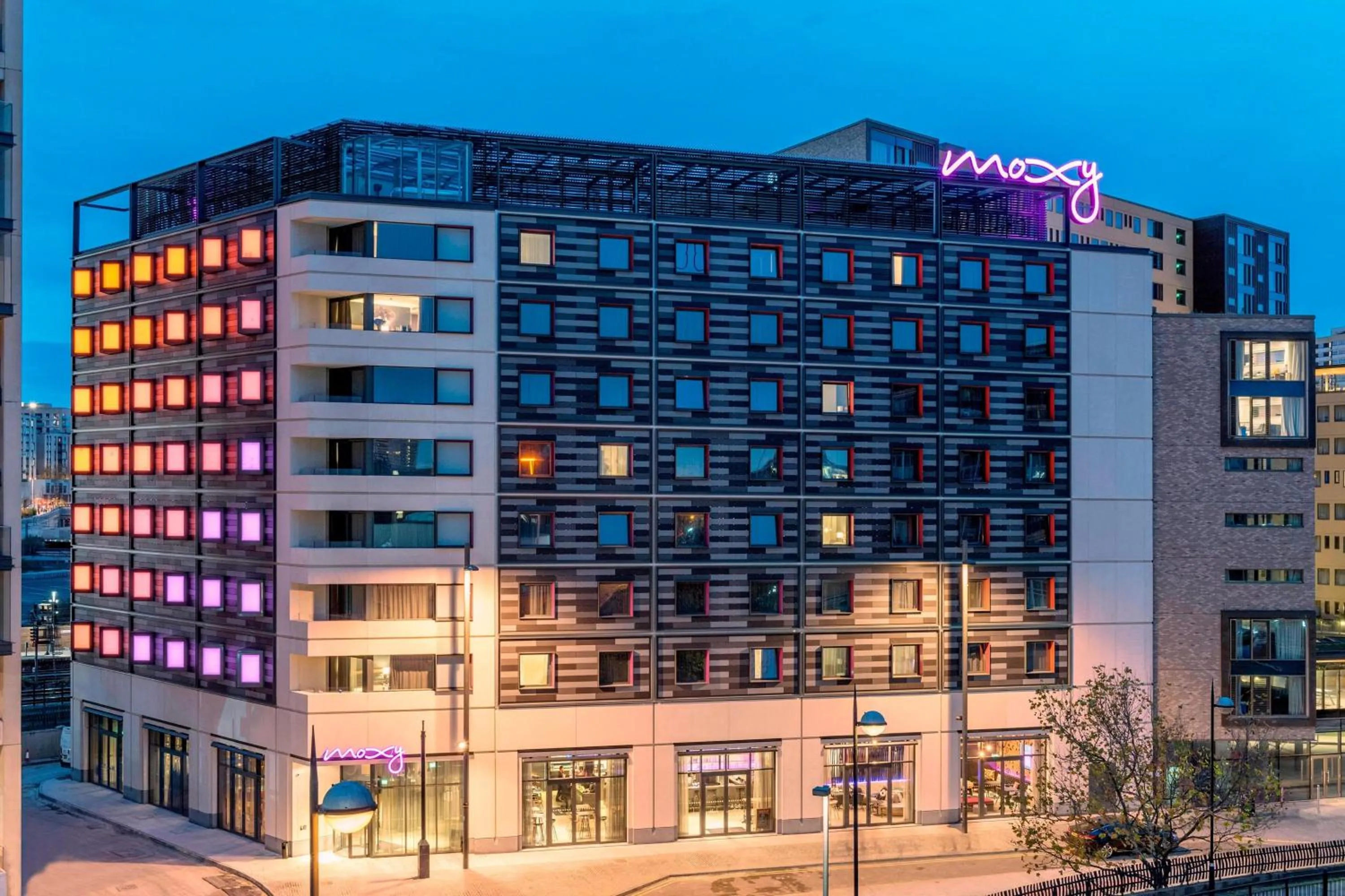 Property building in Moxy London Stratford