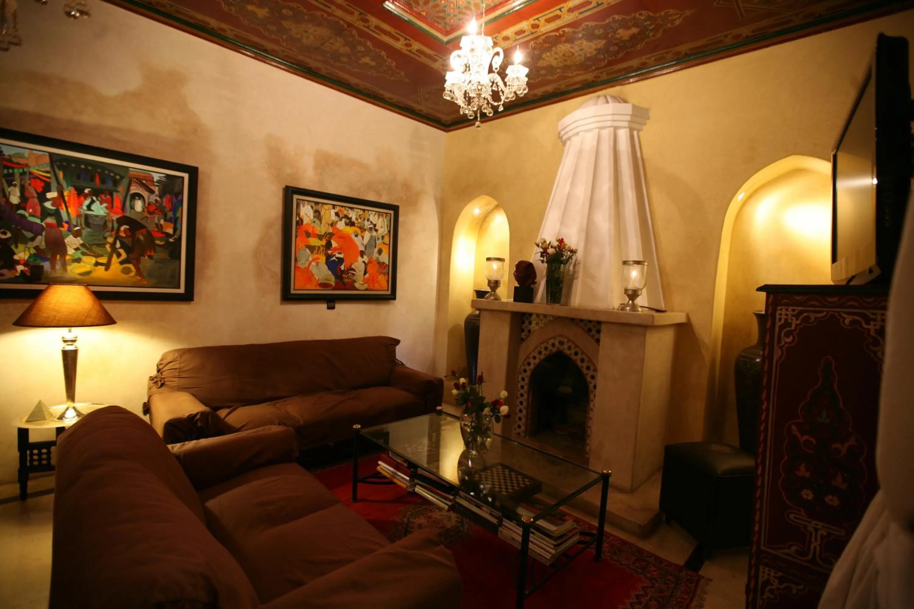 Living room in Riad et Spa Misria Les Orangers