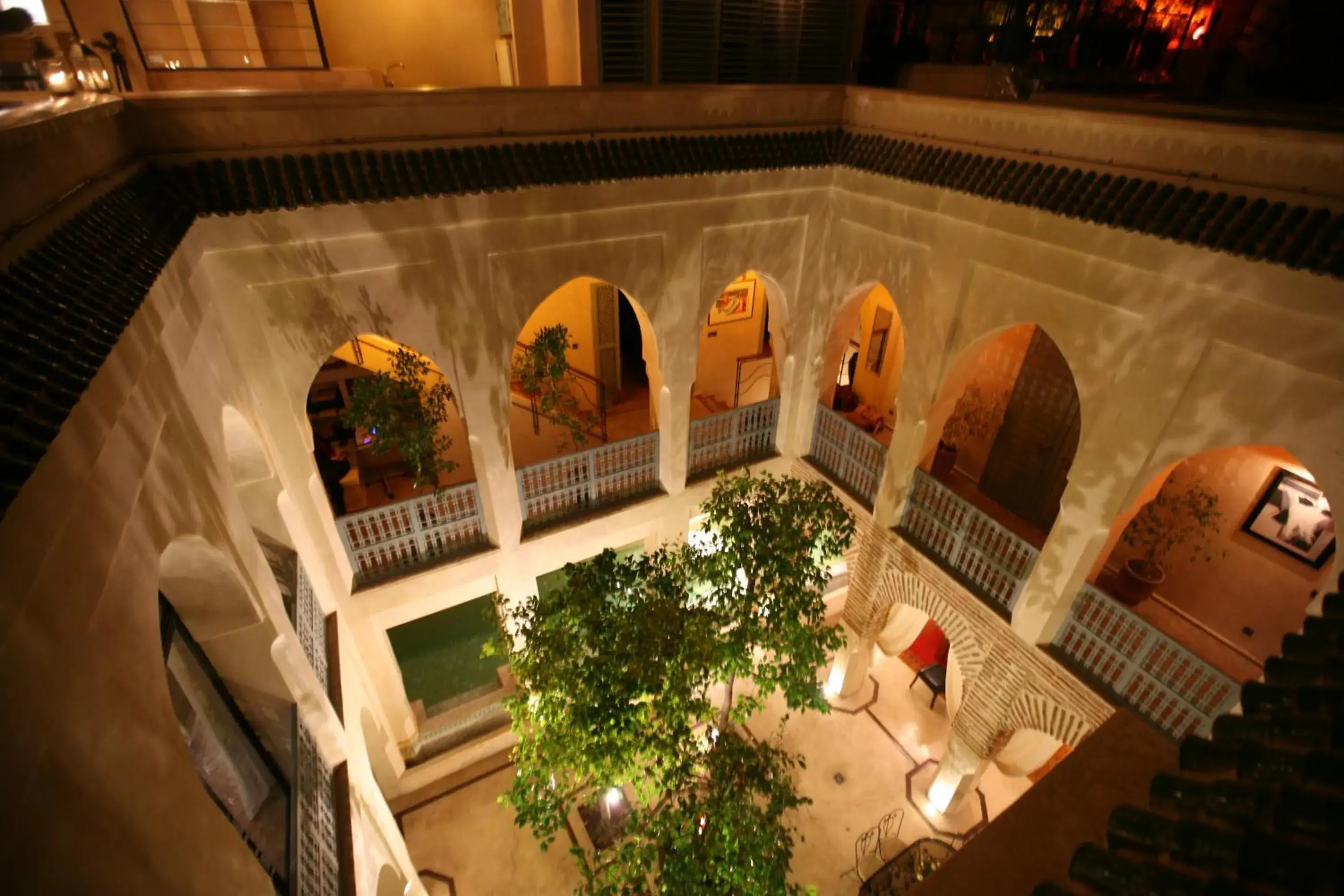 Bird's eye view in Riad et Spa Misria Les Orangers Bird's eye view in Riad et Spa Misria Les Orangers