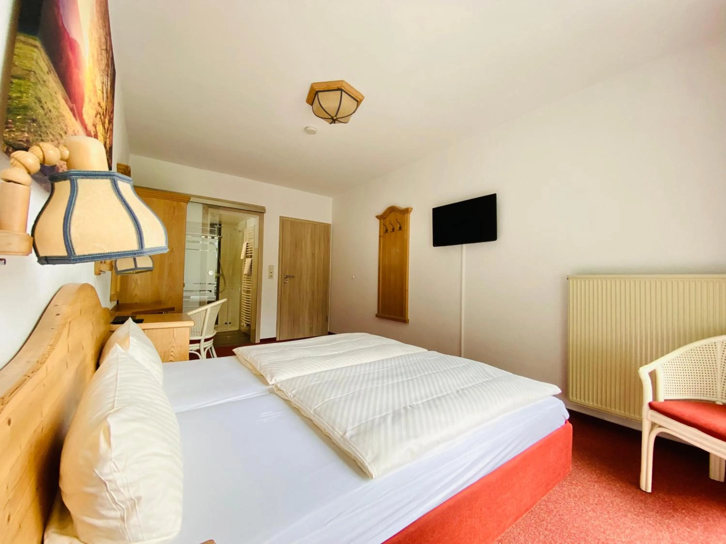 Photo of the whole room, Bed in Landhotel Edersee