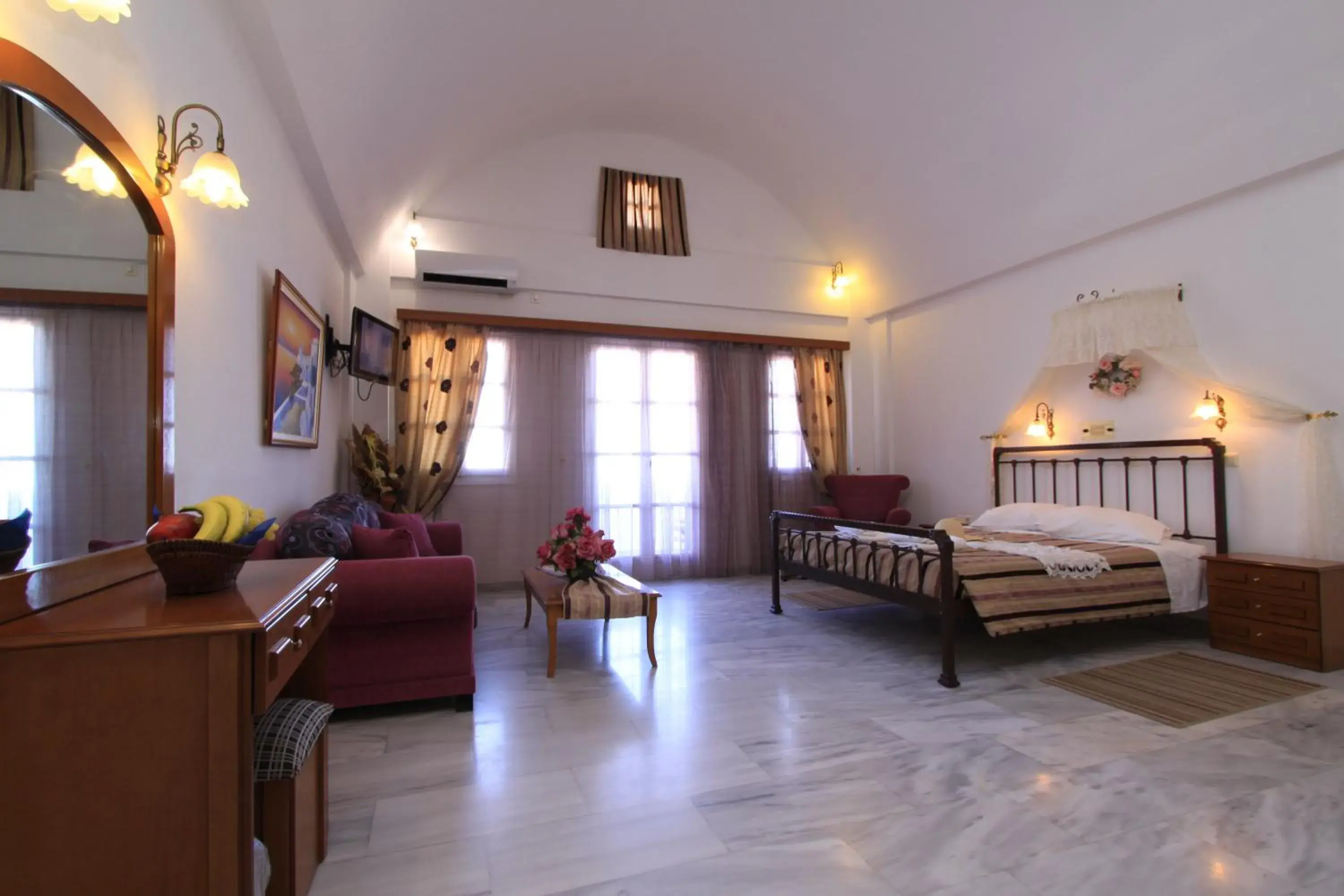 Bed in Aegean View Hotel Bed in Aegean View Hotel