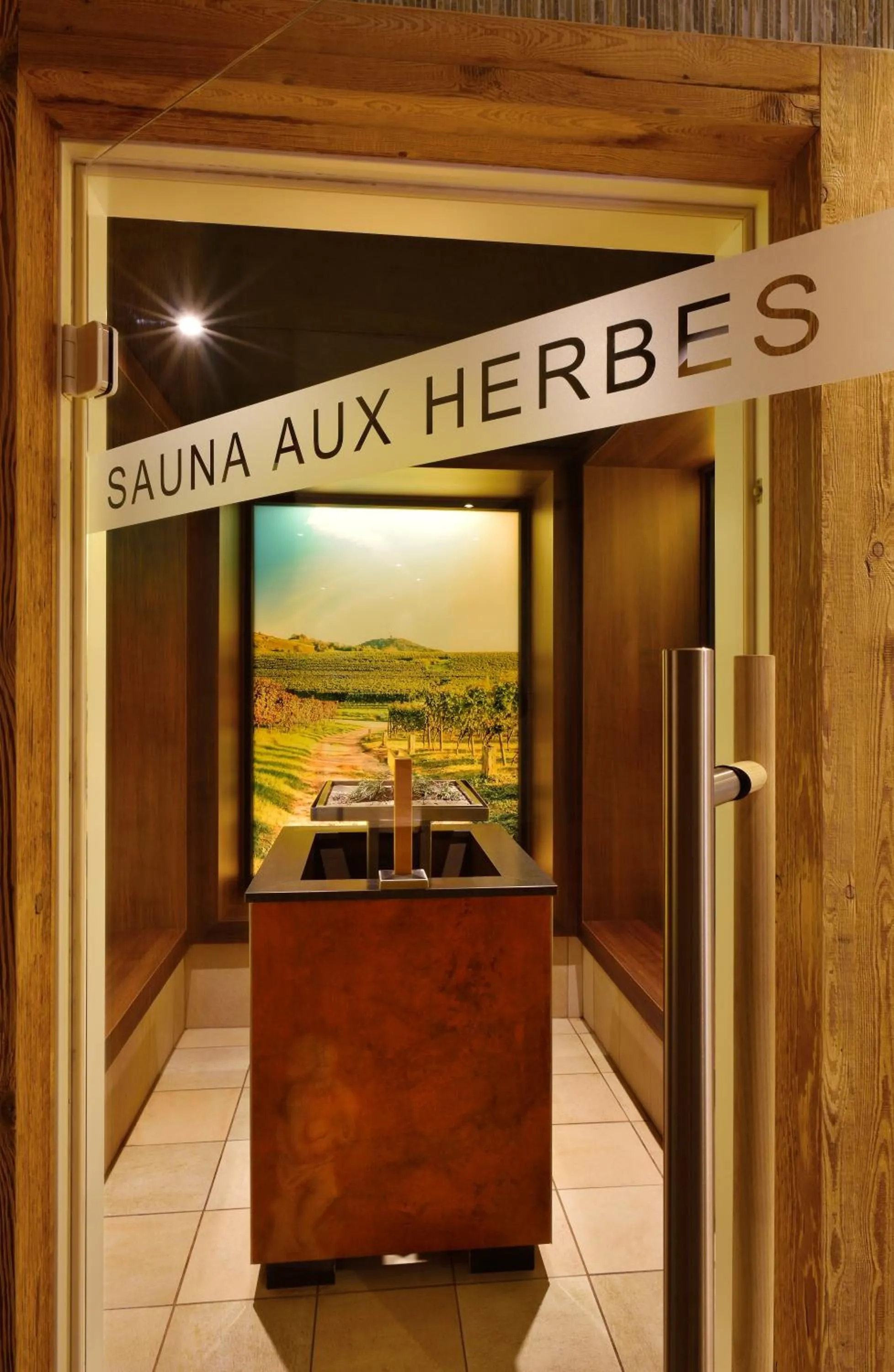Sauna in Hotel Spa Restaurant Domaine du Moulin