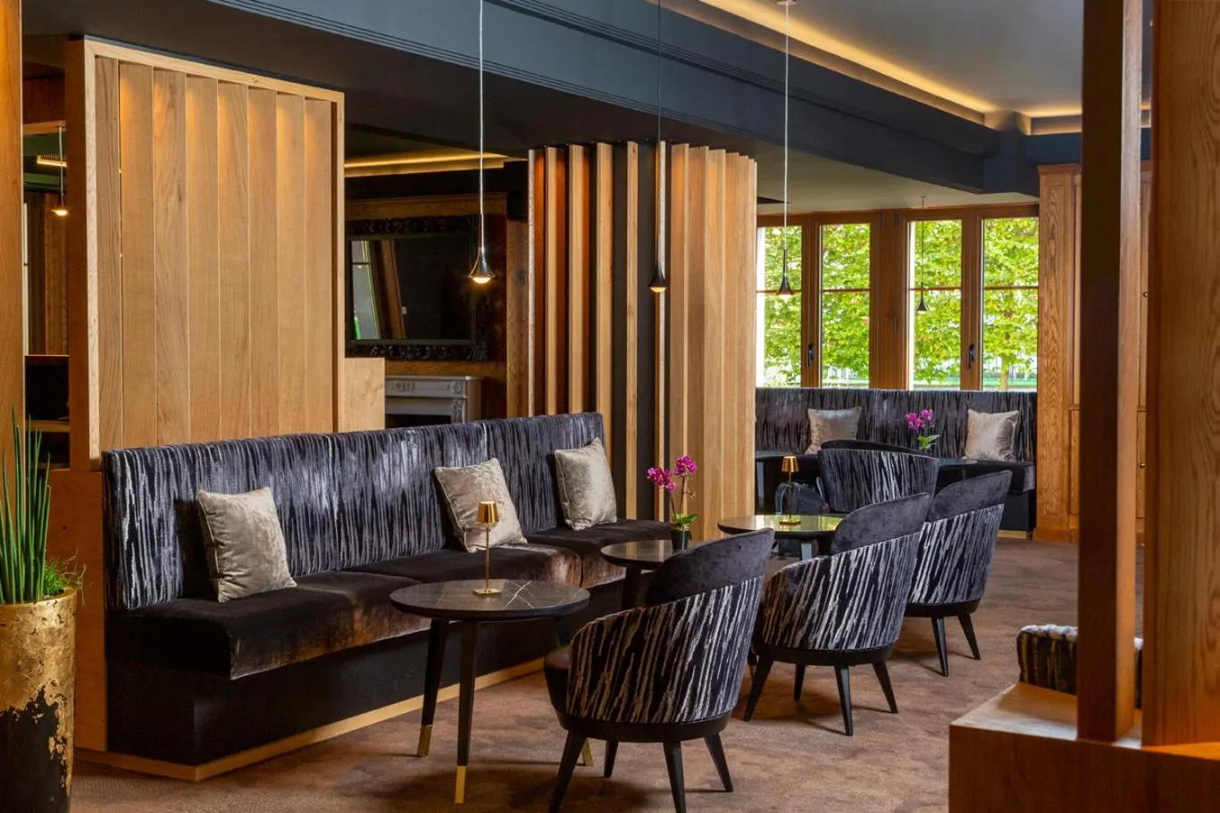 Living room in Hotel Spa Restaurant Domaine du Moulin