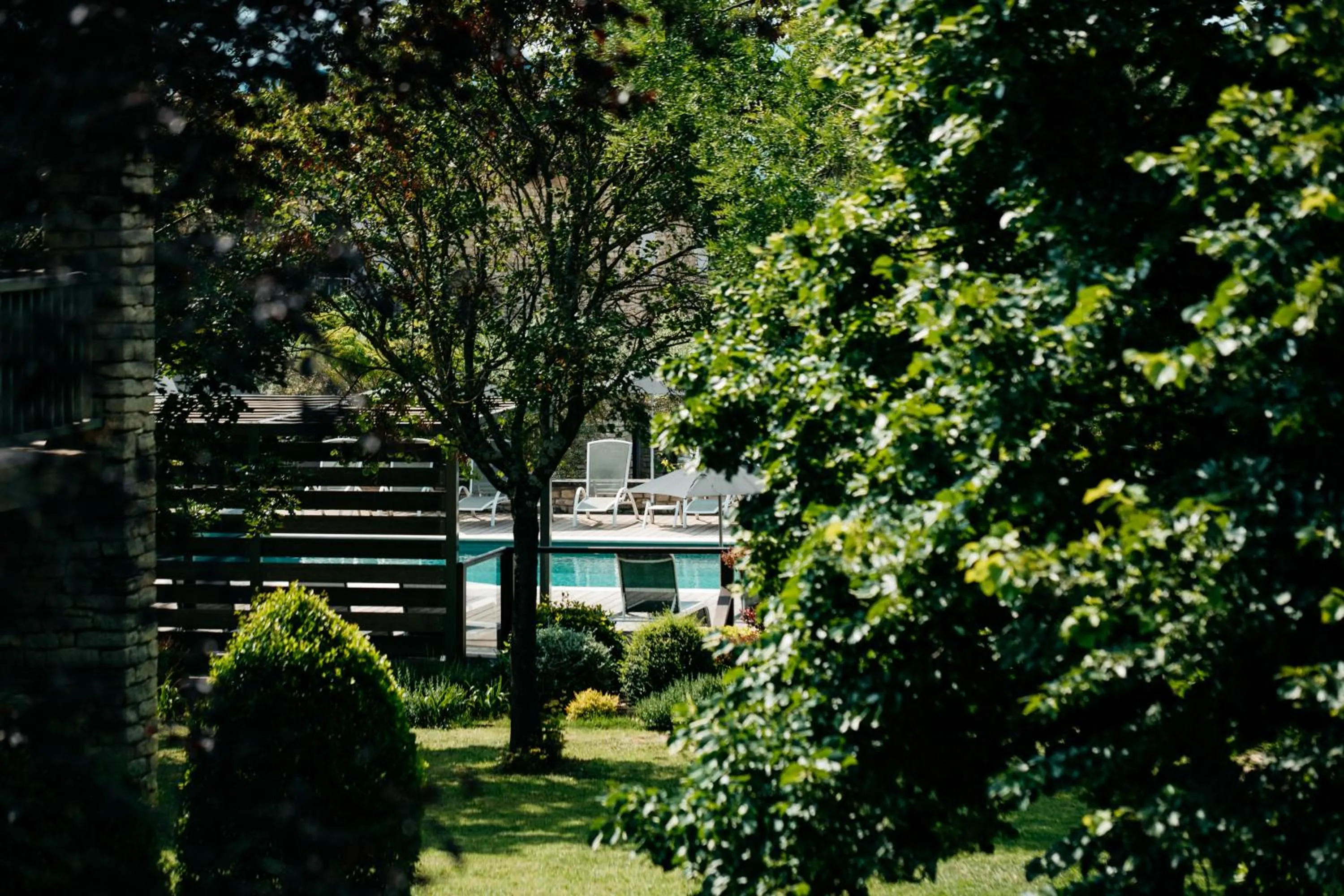 Garden in Hôtel Carcarille Restaurant Le C