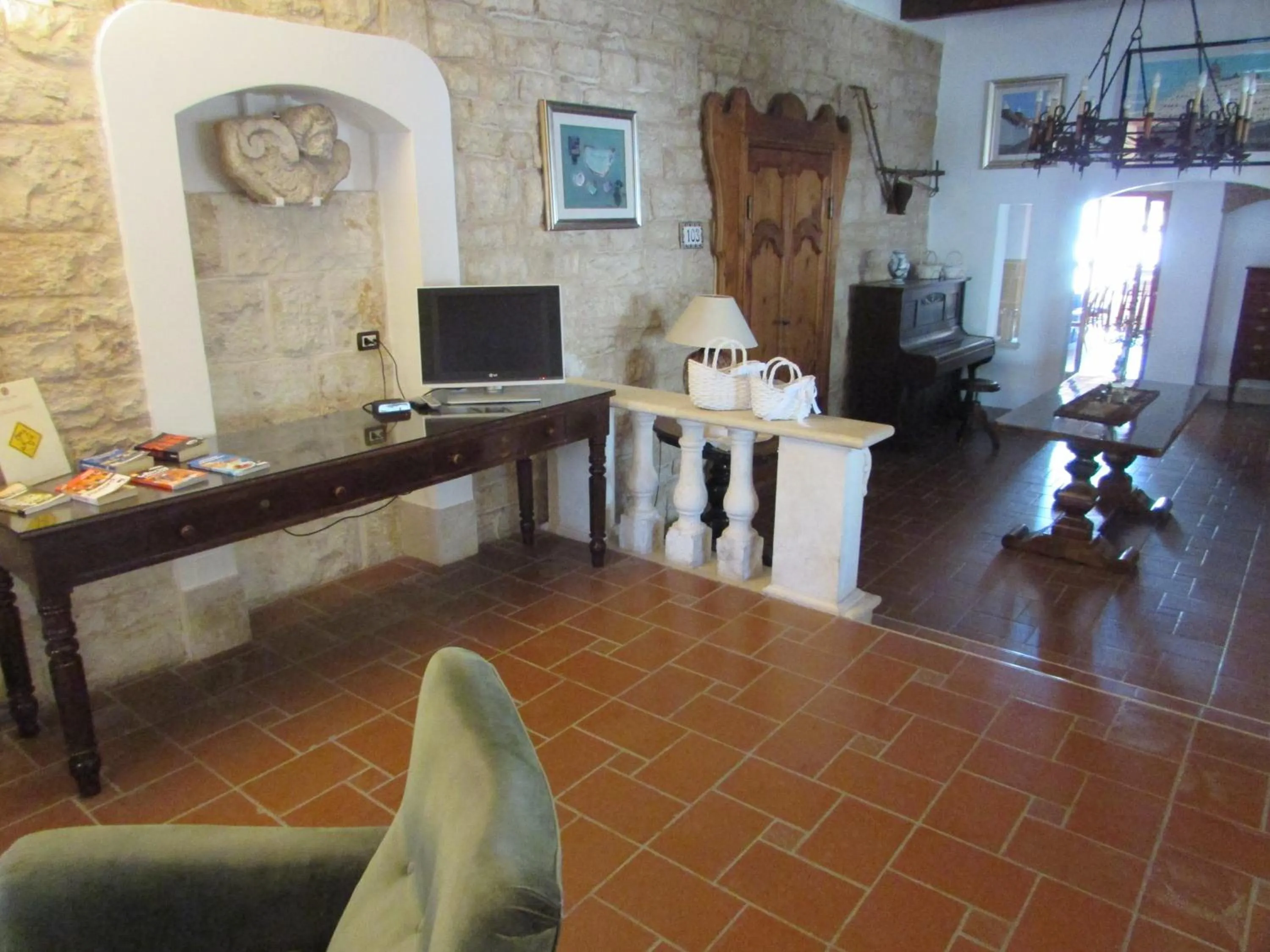 Lobby or reception in Masseria Sant'Anna