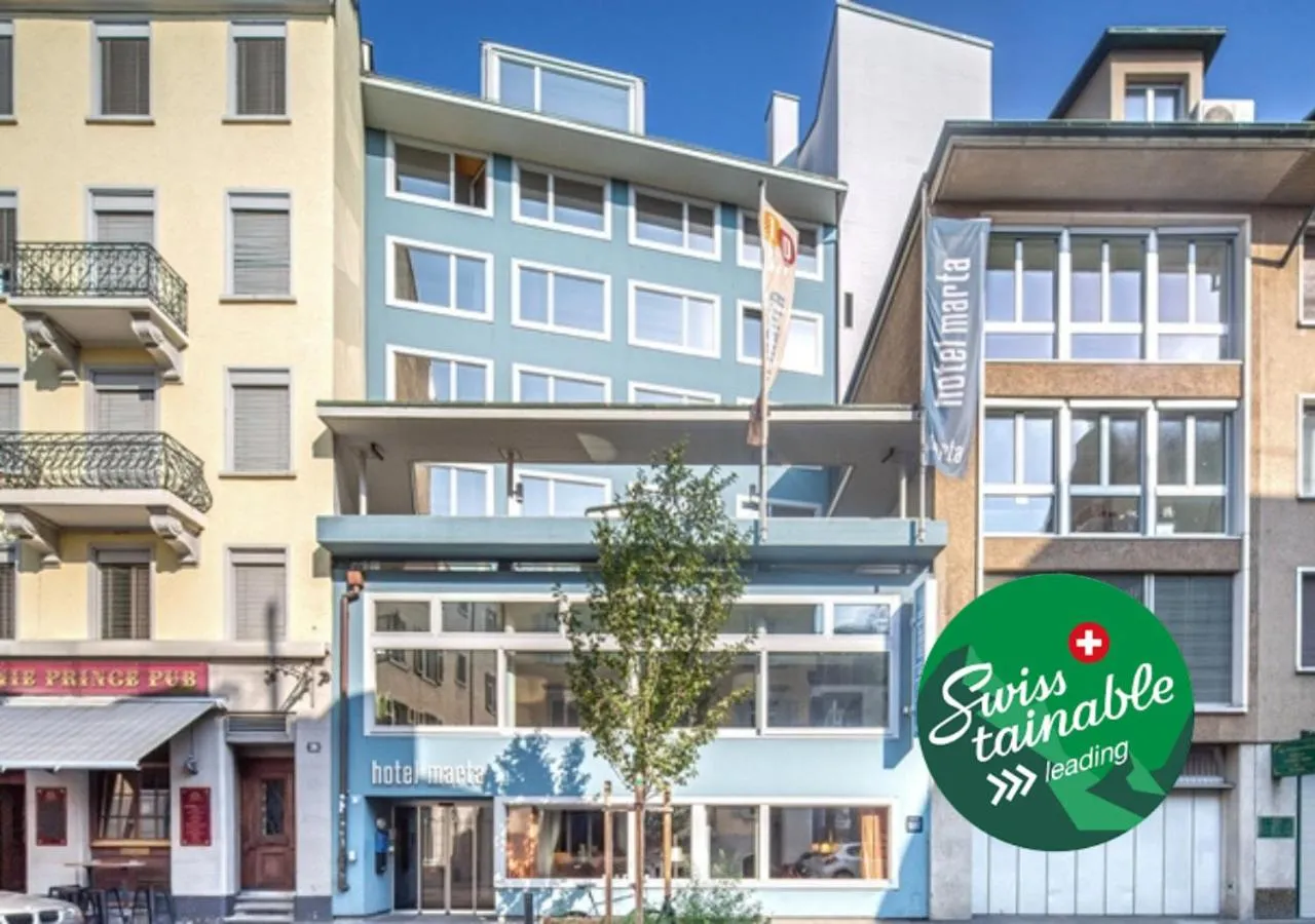 Property building in Hotel Marta - 1950's architecture in Zurich's vibrant old town, near main station