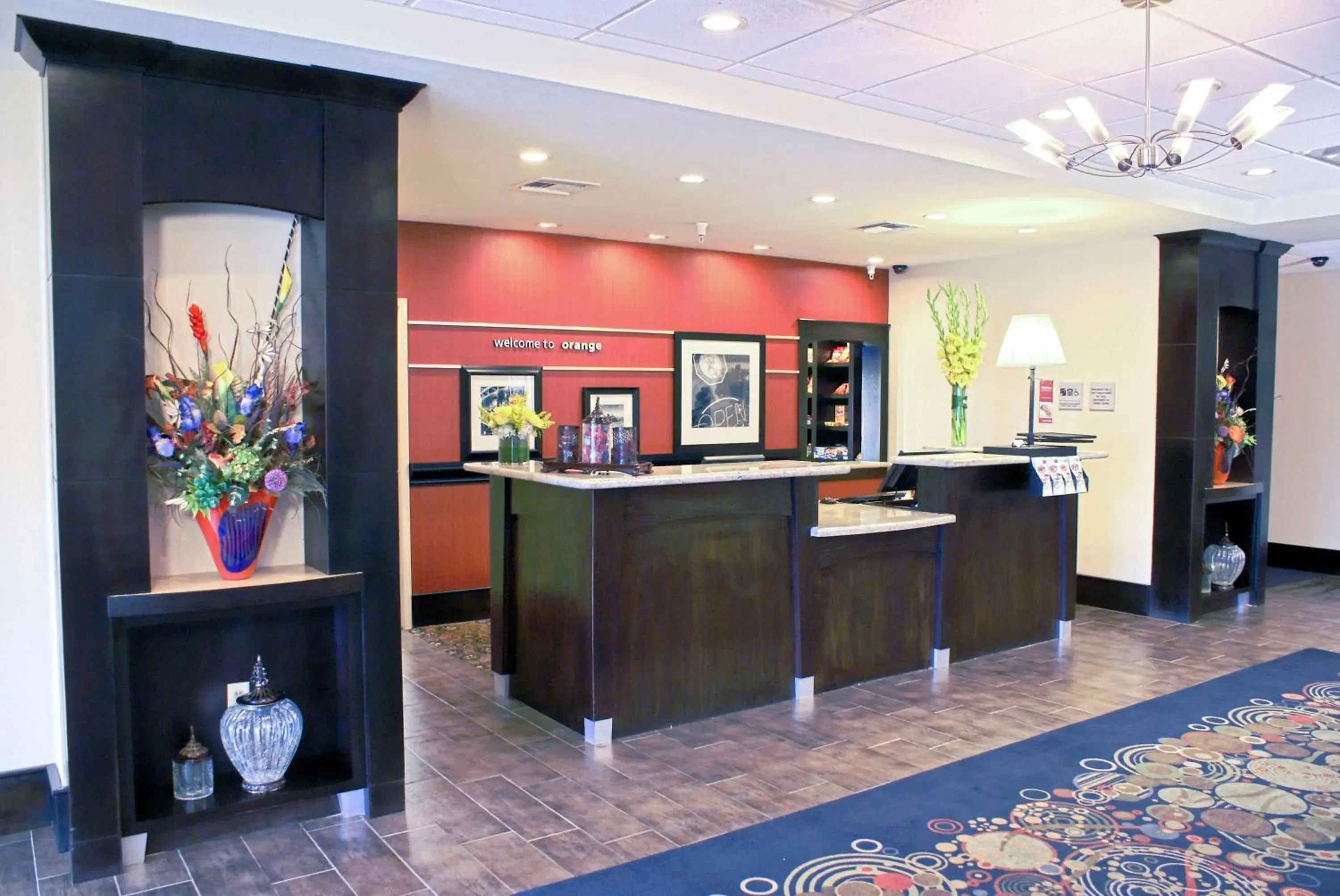 Lobby or reception in Hampton Inn Orange Lobby or reception in Hampton Inn Orange