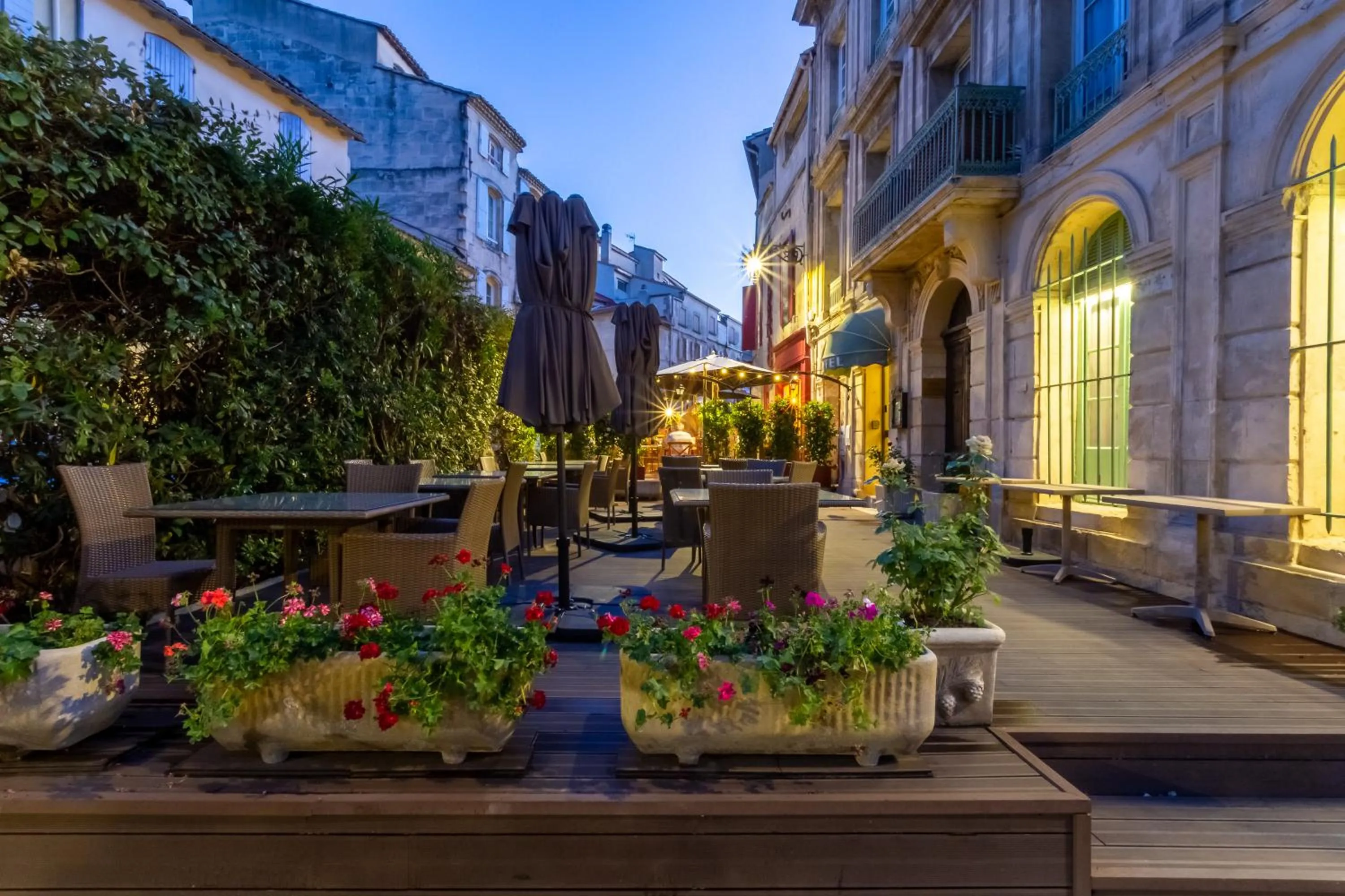 Balcony/Terrace in Hôtel Le Relais de Poste Arles Centre Historique