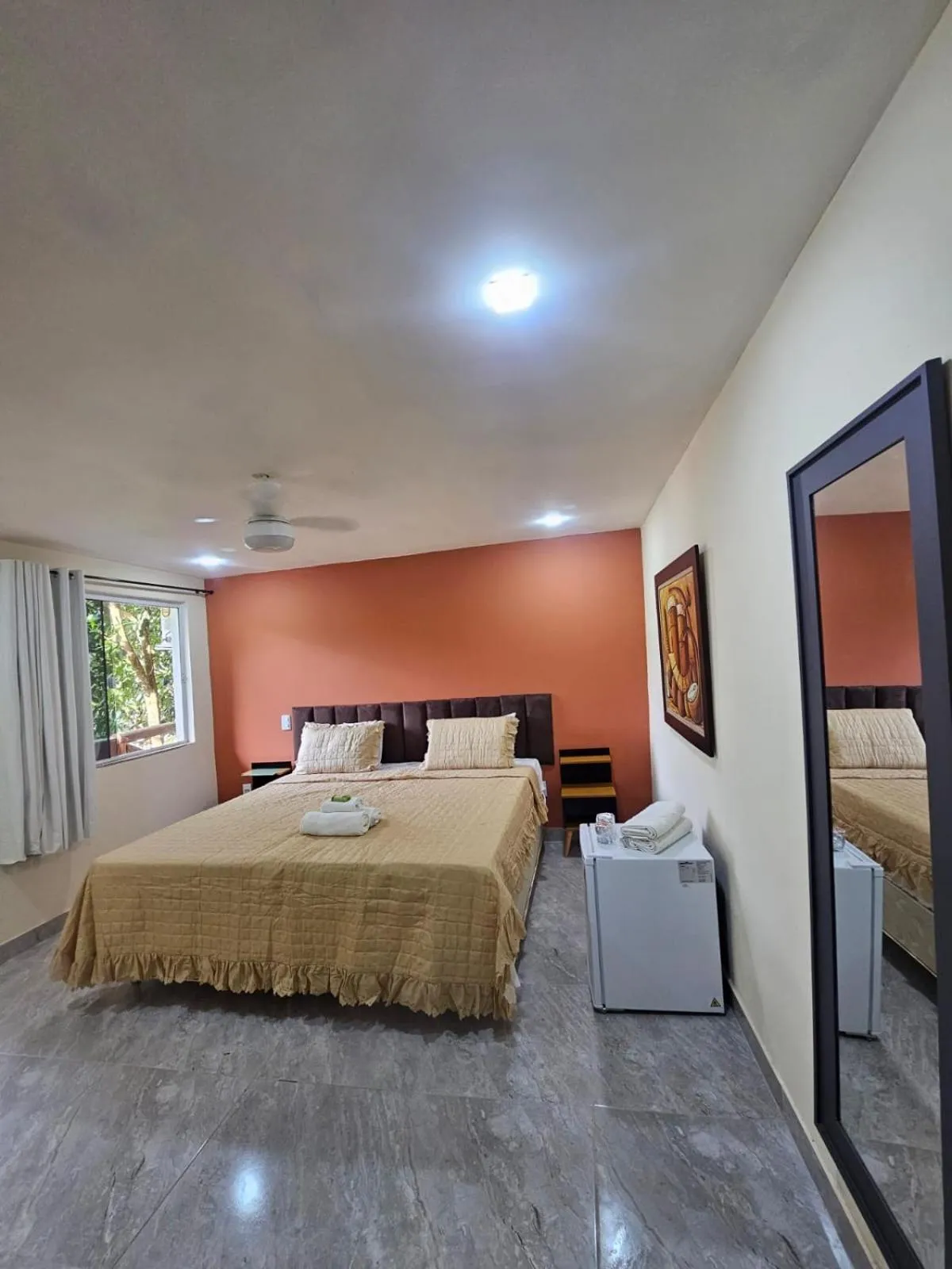 Bed in Hotel Pousada Bambuzal