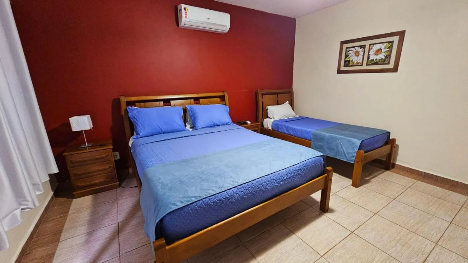 Bed in Hotel Pousada Bambuzal