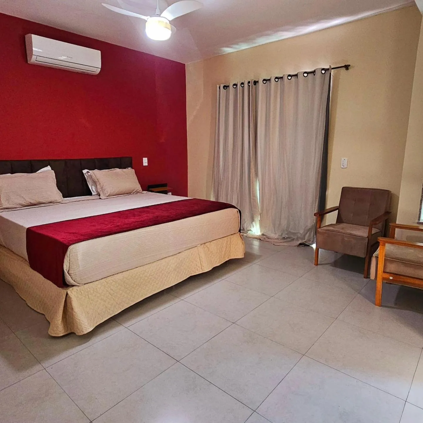 Bed in Hotel Pousada Bambuzal