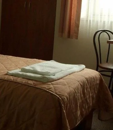 Decorative detail, Bed in Pastoral Lodge at the Sanctuary of the Divine Mercy